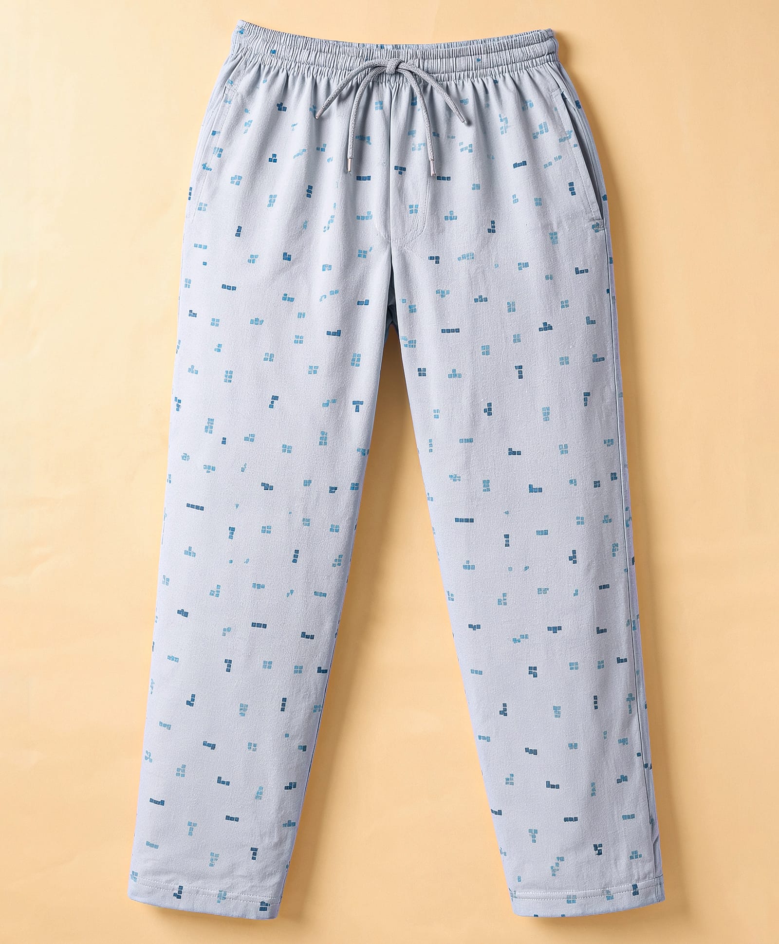 Taeko Single Jersey Knit Full Length Printed Lounge Pants - Blue-picture-20