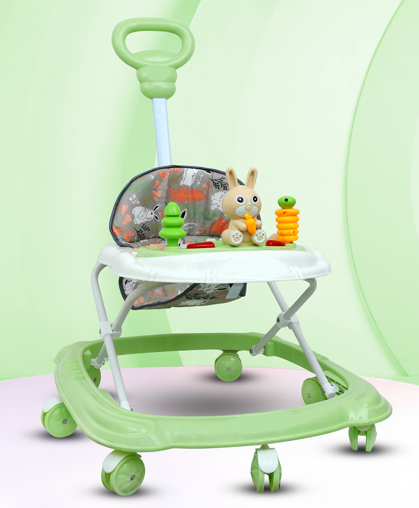BISHMEVA Presents Baby Walkers for 6-18 Months | 3 Level Height Adjustment Walker with Switchable Food & Musical Toy Tray/Advanced Baby Activity Walker for Kids-picture-19
