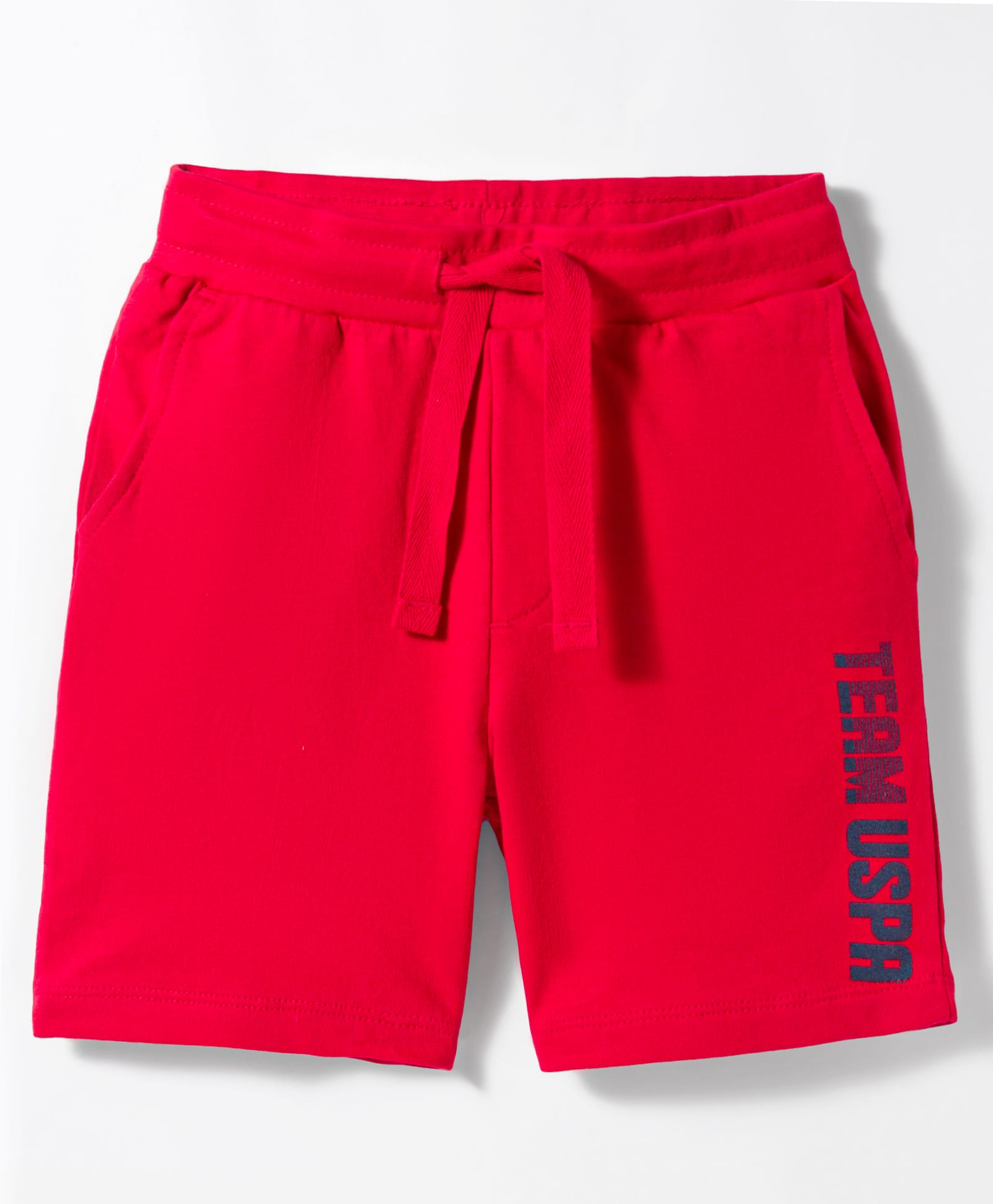 US Polo Assn Cotton Woven Above Knee Length Shorts with Text Print - Red-image-47