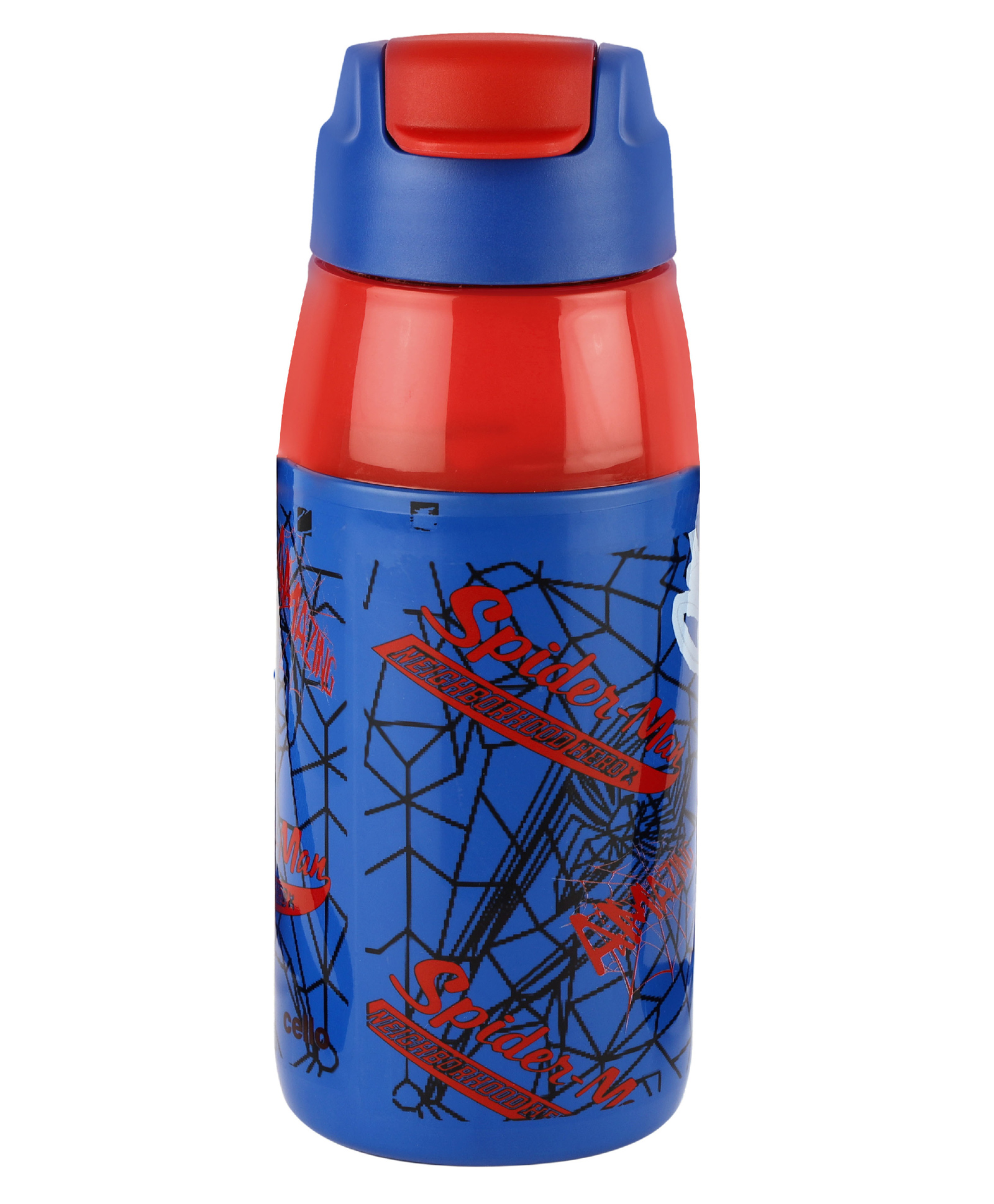 Cello Puro Steel-X Hydra Steel Insulated Spiderman Print Kids Water Bottle Blue - 400 ml-picture-22