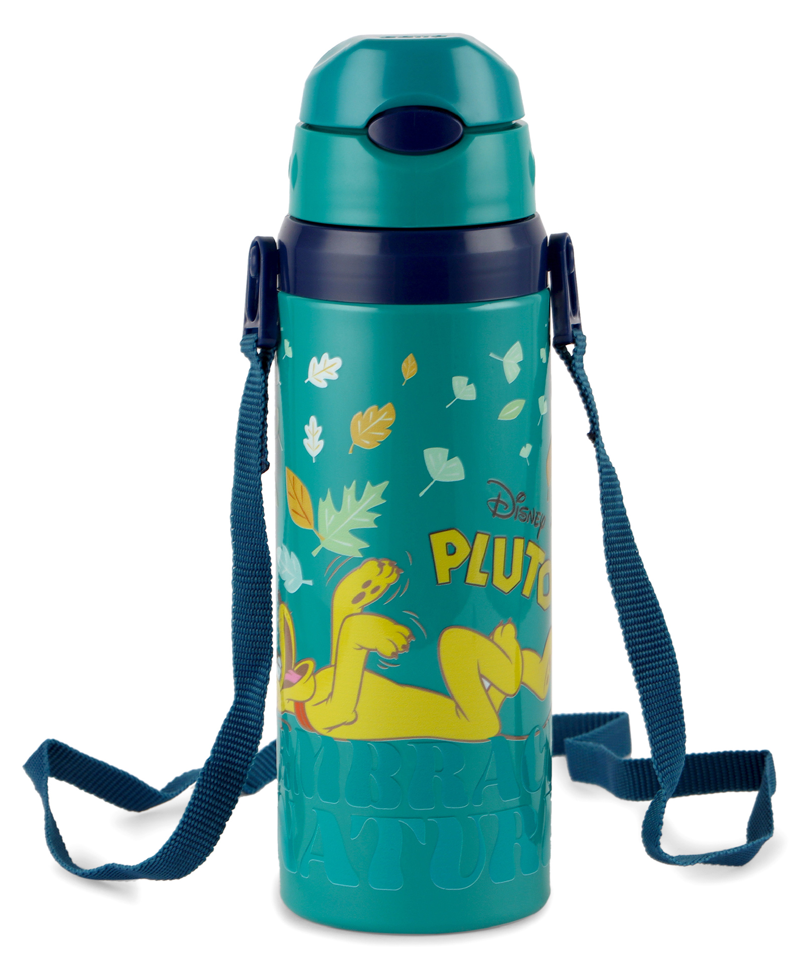 Cello Kidzbee Autumn 400 Playful Pluto Inner Steel Insulated Water Bottle with Strap Green - 360 ml-picture-47