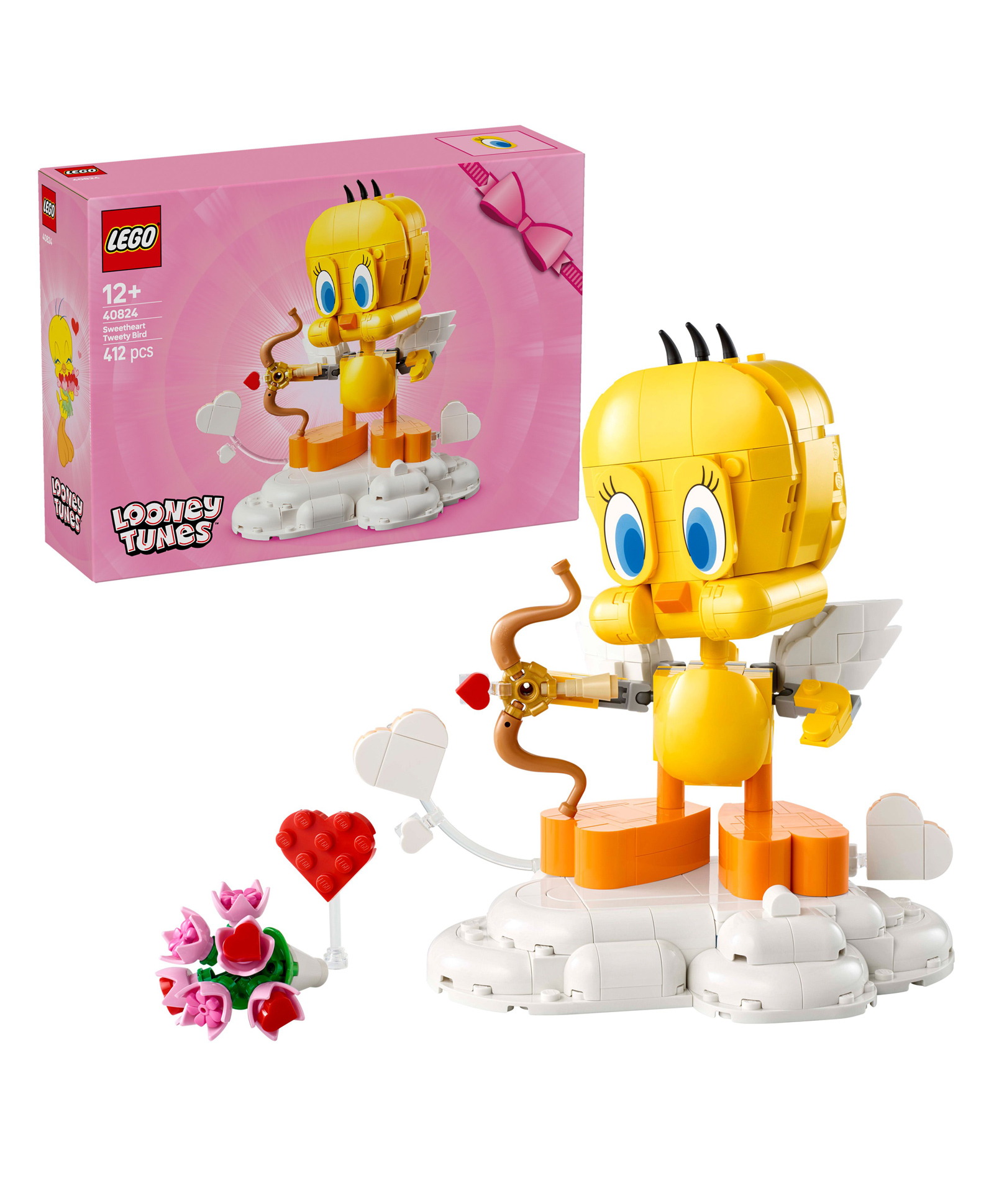 LEGO Looney Tunes Sweetheart Tweety Bird Figure Display Building Kit 412 pieces-40824-image-23