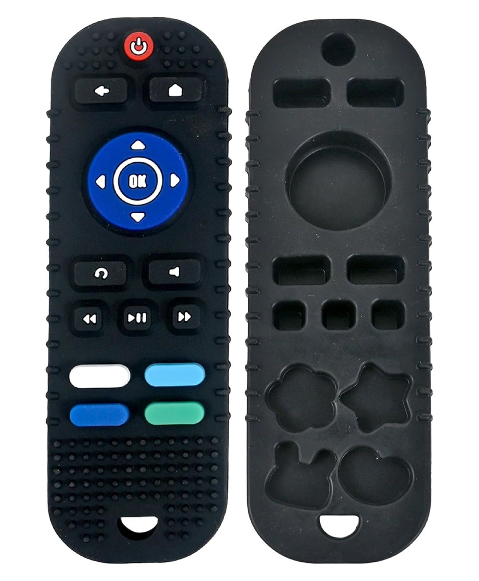 Kolorfish Silicone Remote Teether for Baby, Remote Teether for 3+ Months Baby, Helps Biting Skills Development, 3-18 Months, BPA Free Silicone, Teething Toys for Babies and Toddlers (Black)-image-23