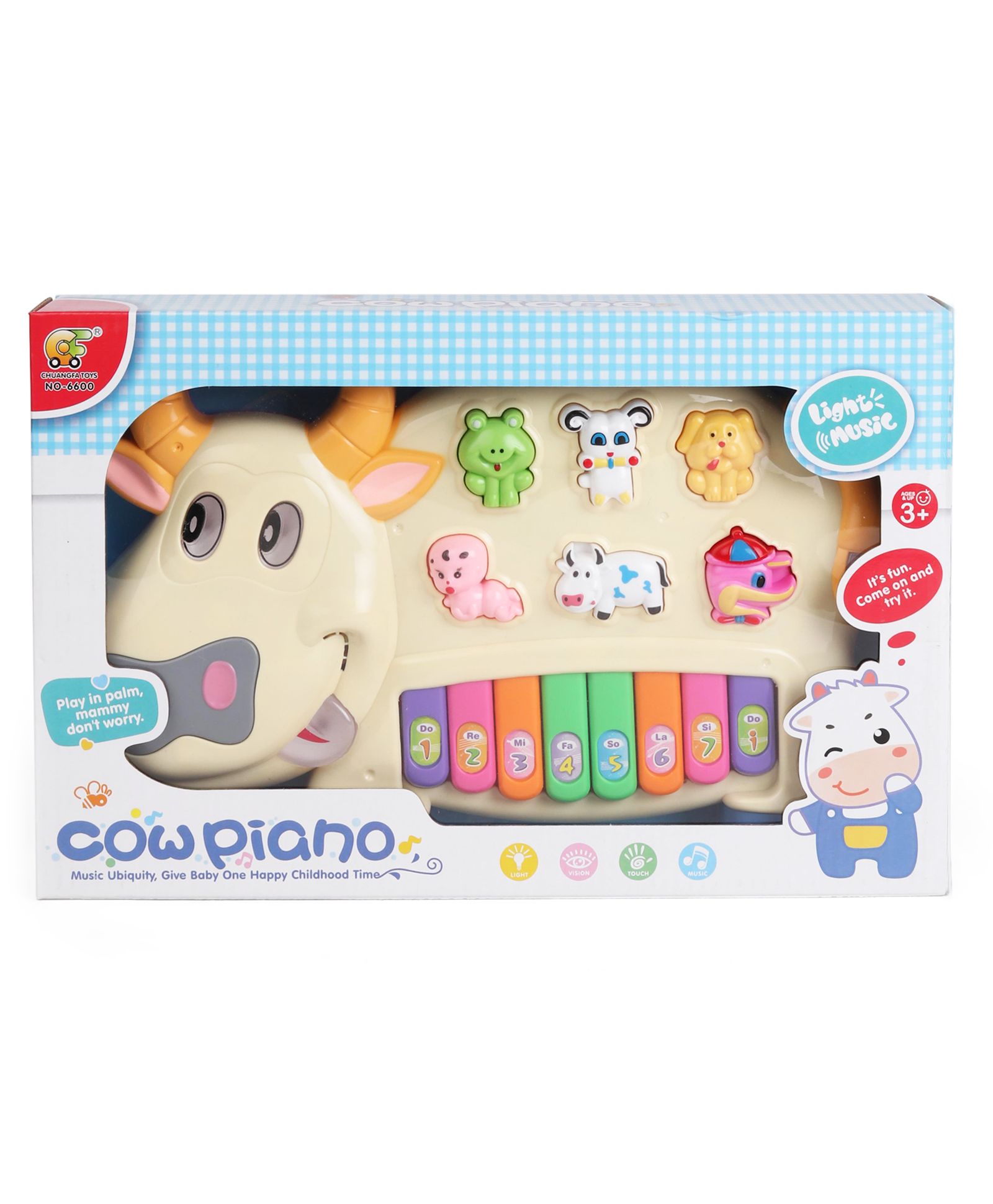 cow piano toy