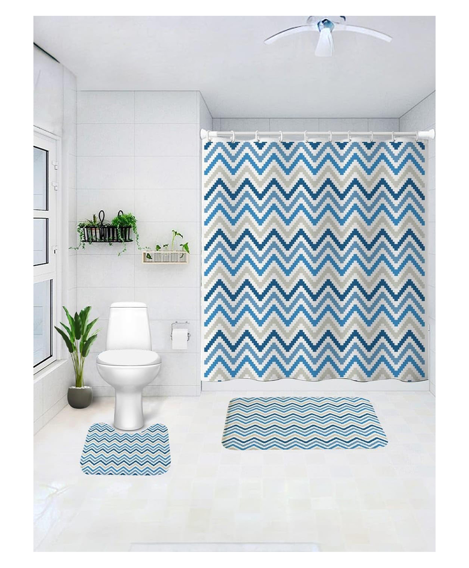 the better home Curtain Set | YX0137- 3T | Multicolour-picture-9