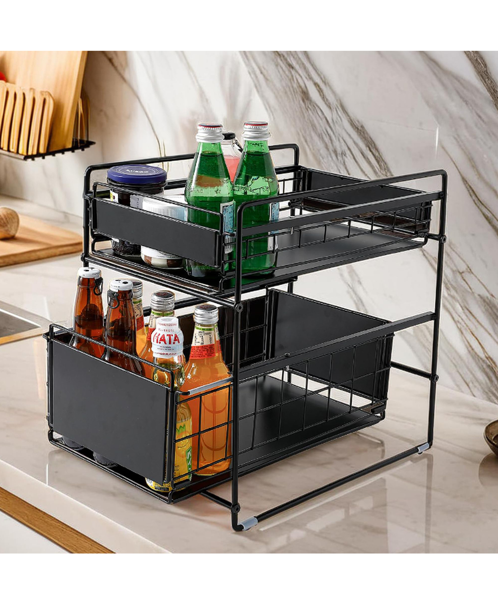 the better home kitchen organizer rack | WG190011JB | Black-picture-13
