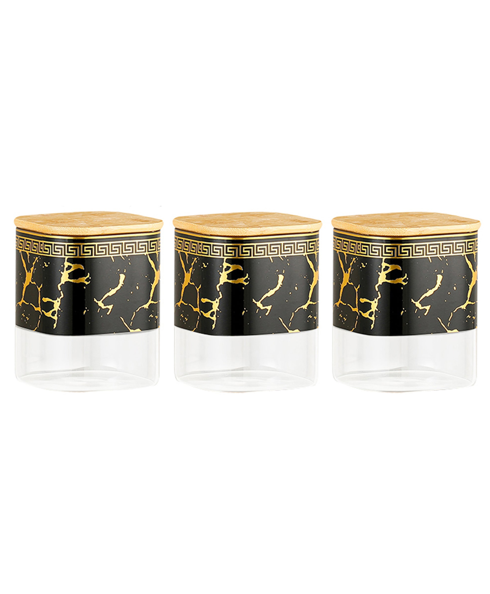 The Better Home Borosilicate Storage Jar Set with Bamboo Lids | 400ml Each | Airtight for Pickles Nuts & Dry Fruits | Set of 3-image-25