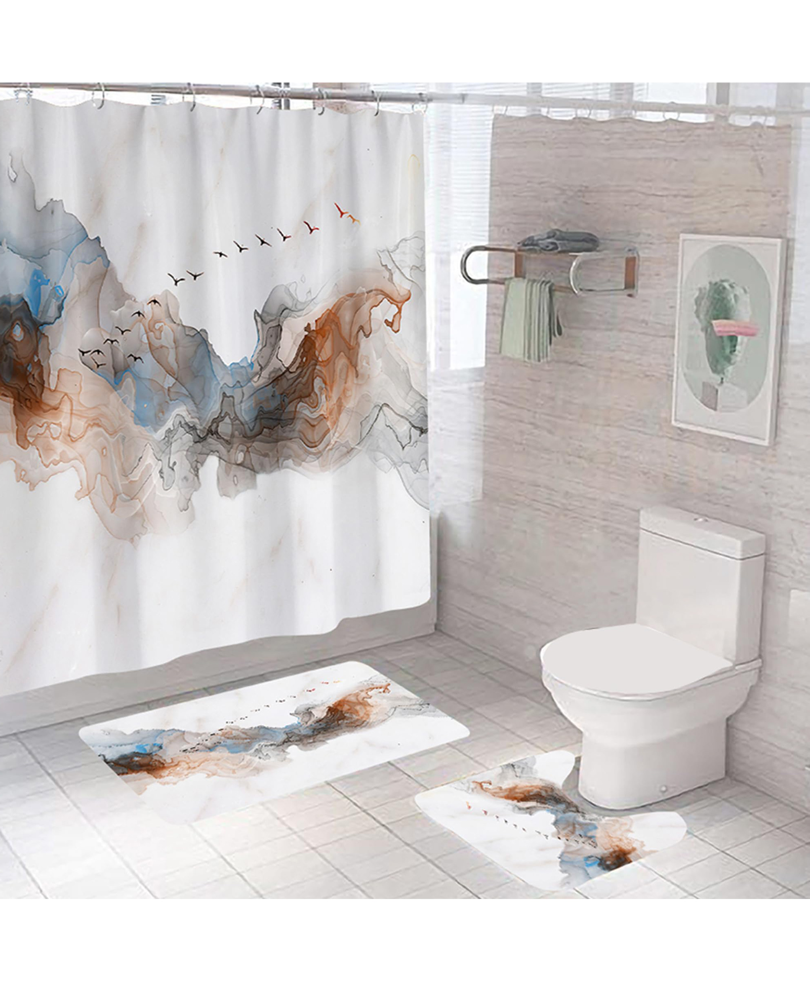 Curtain Set | XTL634-3T | Multicolour | Set of 3 pcs-image-43