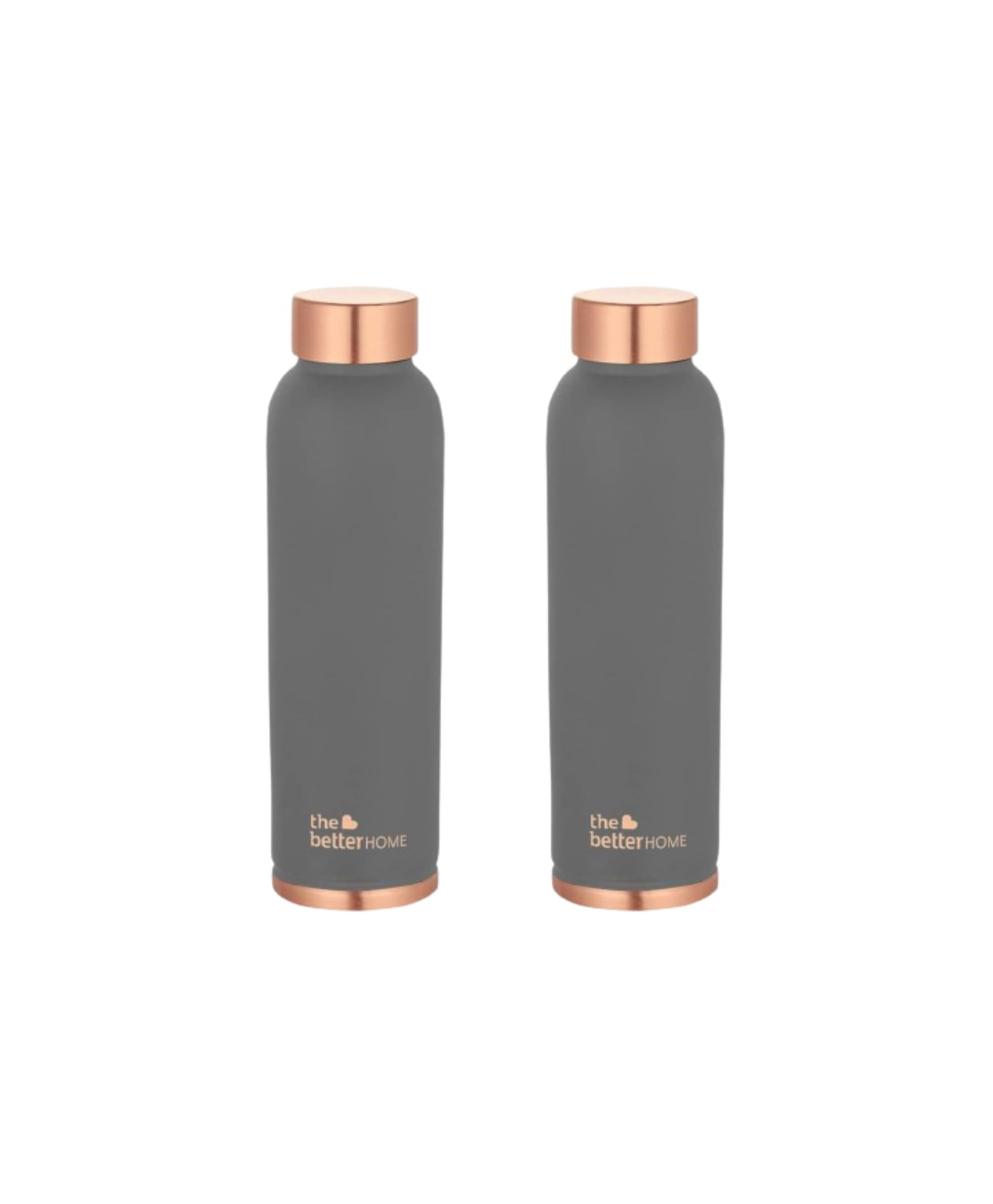 The Better Home Copper Water Bottle 1 Litre | 100% Pure Copper Bottle | BPA Free Water Bottle with Anti Oxidant Properties of Copper Blue Pack of 2 (Grey)-image-45