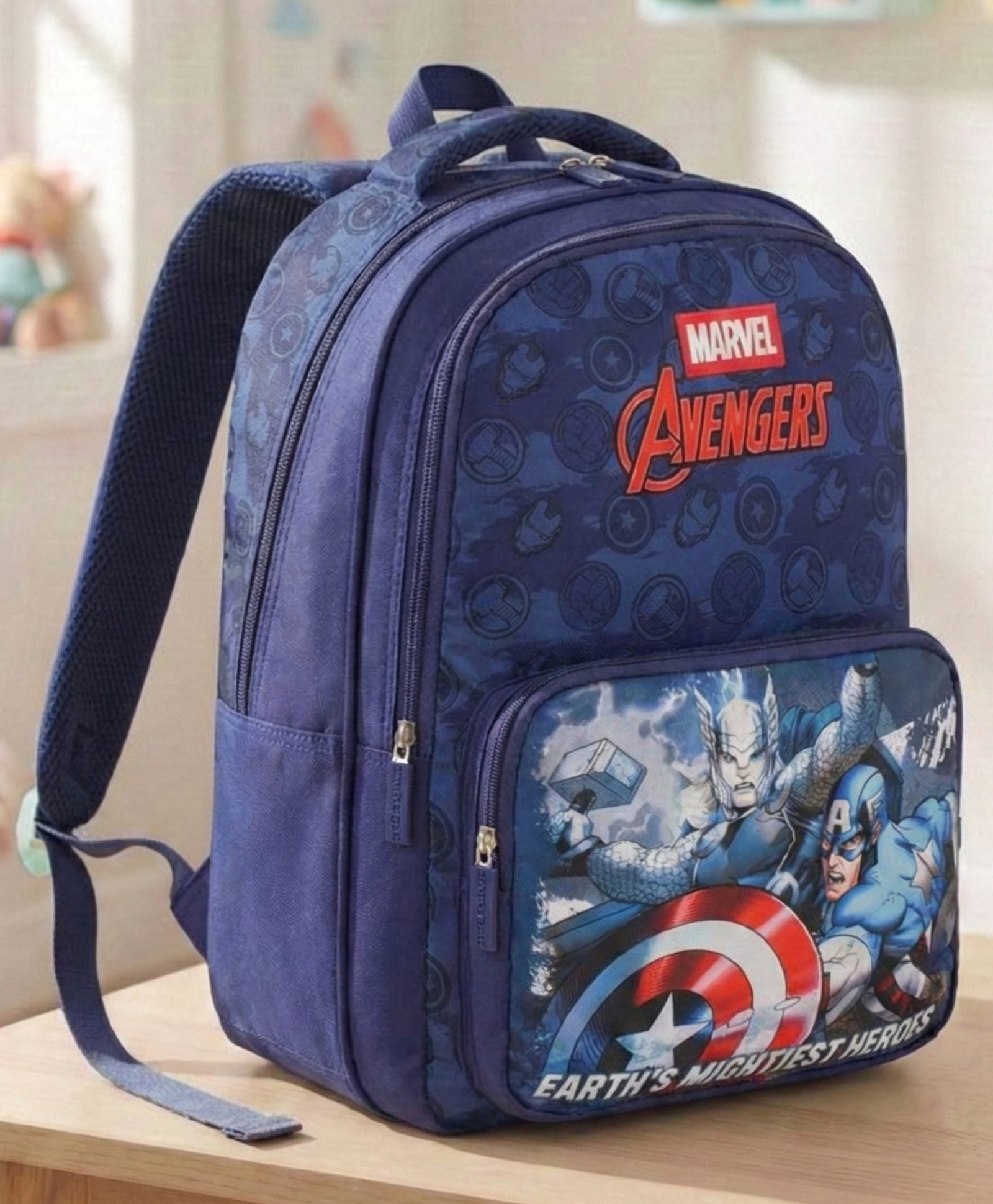 Avengers School Bag 25 Litres Blue - Height 18 Inches-picture-35