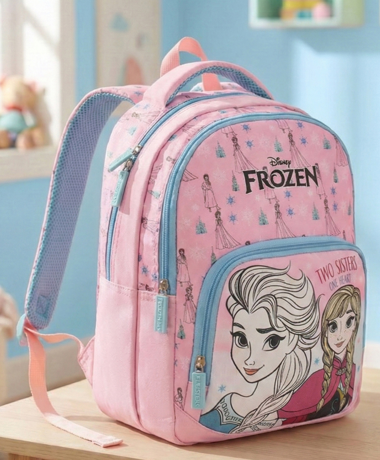 Disney Frozen Height 16 Inches School Bag 19 Litres 2 Compartment 1 Front Pocket - Pink-picture-41