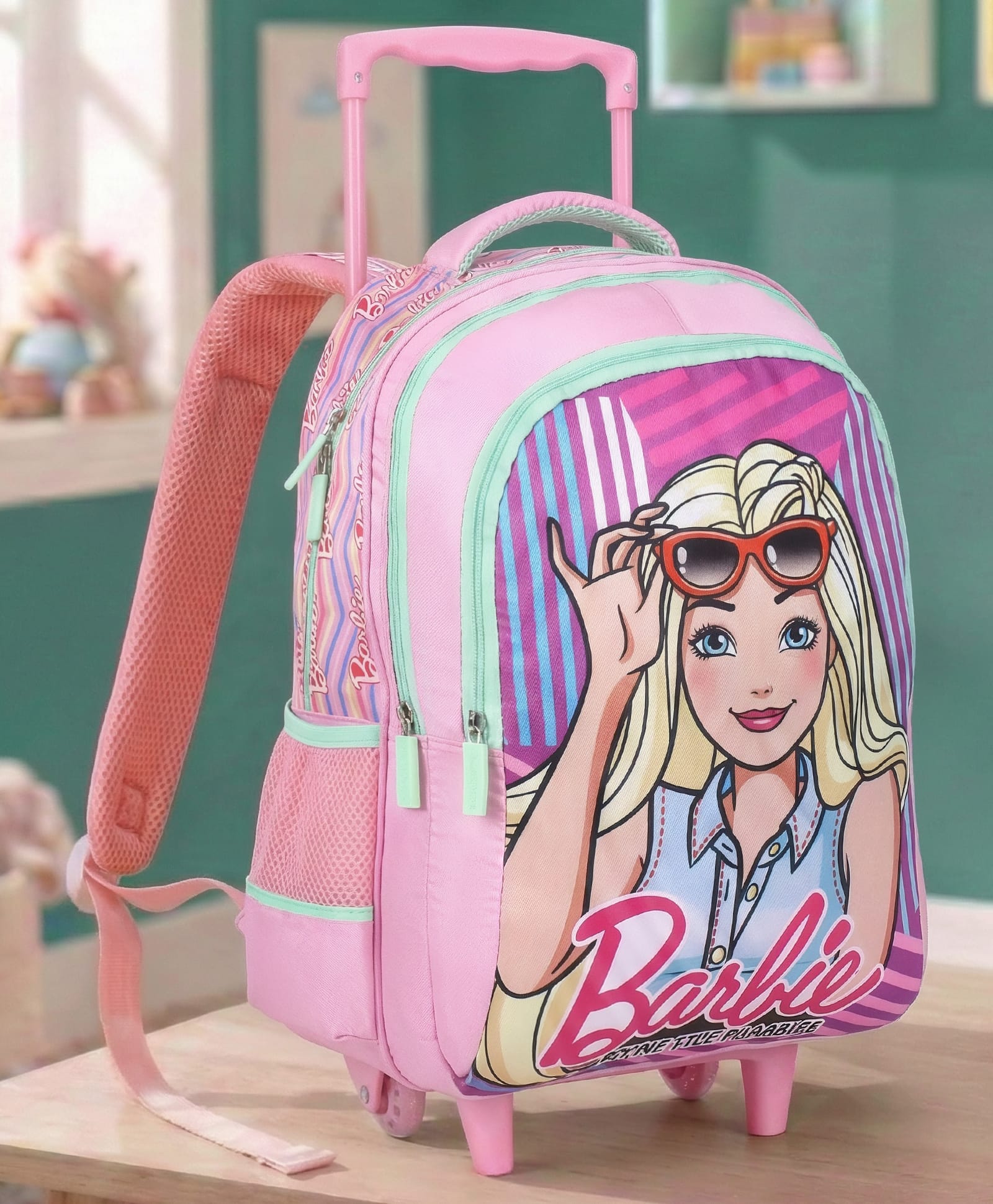 Barbie Height 18 Inches Trolley School Bag 35 Litres With 3 Compartments - Lavender-picture-38