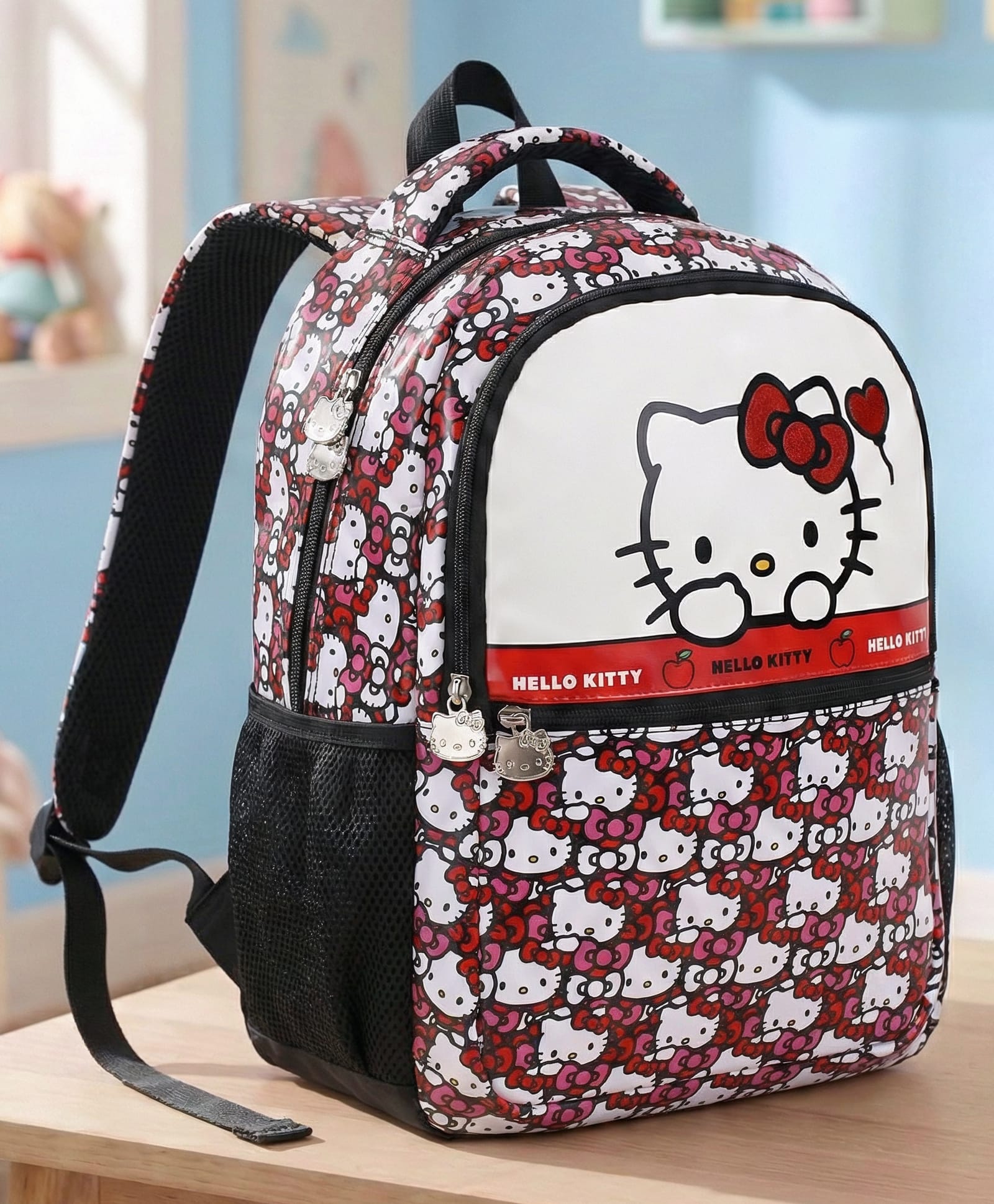 Hello Kitty Height 16 Inches School Bag 19 Litres With 2 Compartment & 1 Front Pocket - Red-image-5