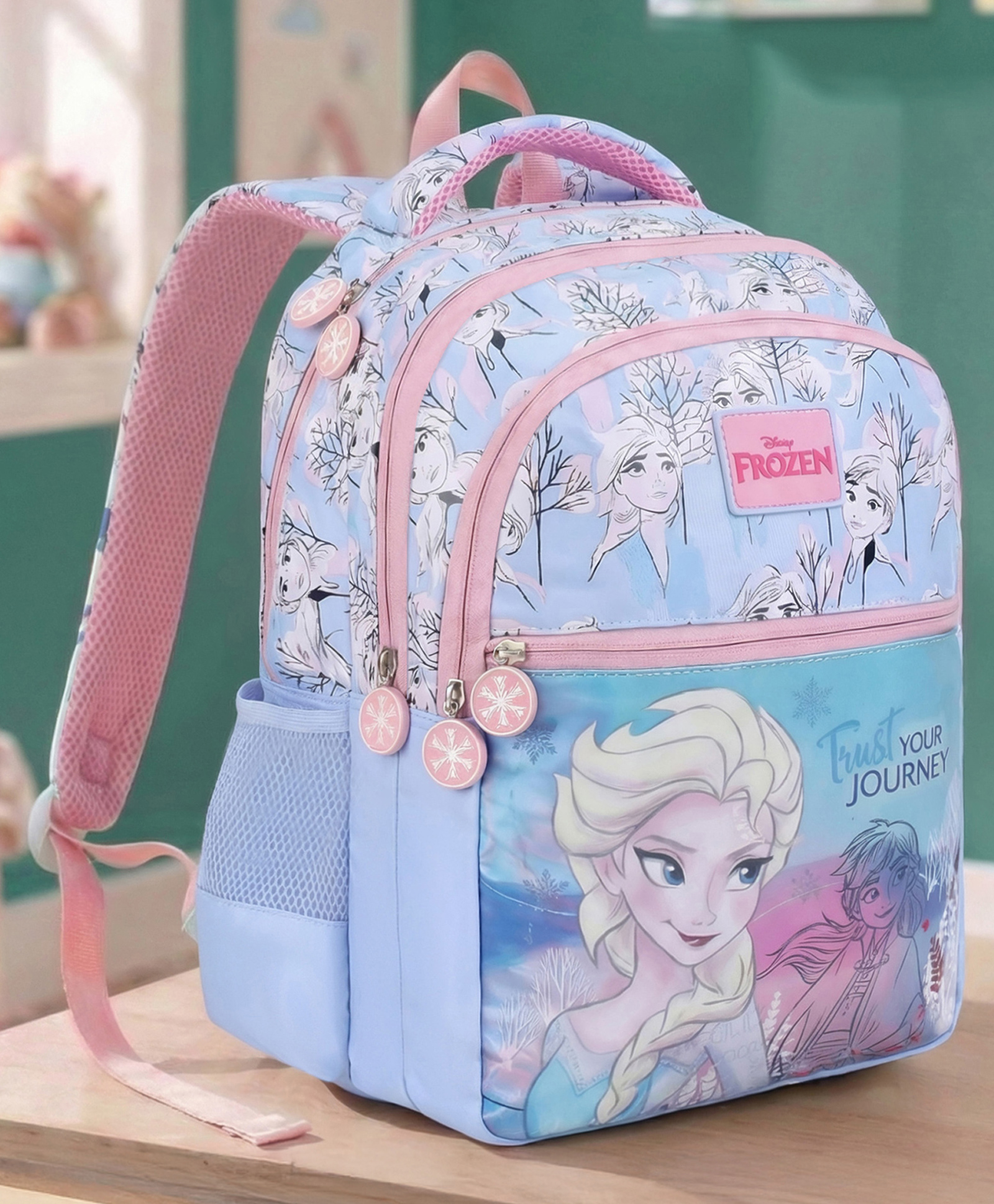 Disney Frozen Height 16 Inches School Bag 14 Litres With 3 Compartment, 1 Front Pocket - Lavender-image-23