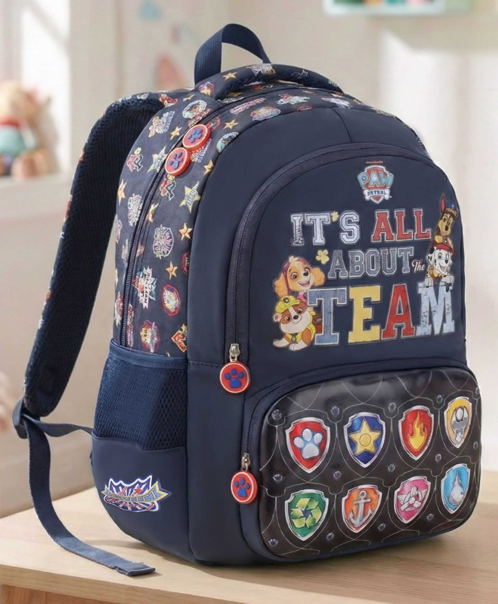 Paw Patrol Height 16 Inches School Bag 19 Litres 2 Compartment, 1 Front Pocket - Blue-image-48