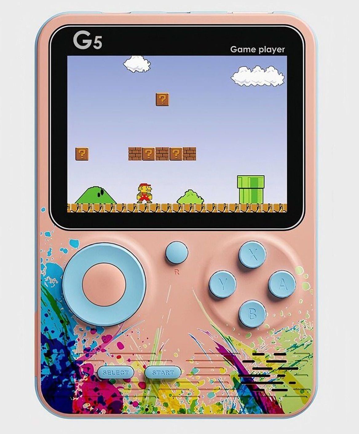 ADKD G5 Retro Handheld Video Game Console for Kids Built-in 500 Classic Games, Rechargeable & TV Output- Pack of 1-image-24