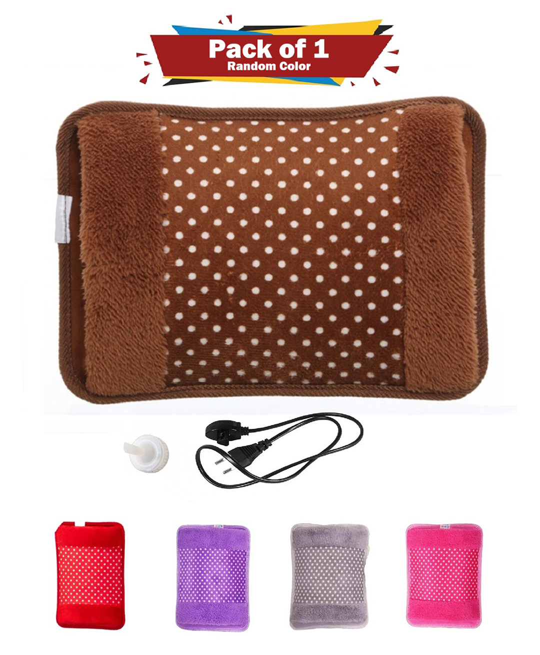 ADKD Soft Fabric Hot Water Bag with Plush Cover Reusable Heat Therapy Bag for Kids & Adults Pack of 1-picture-33