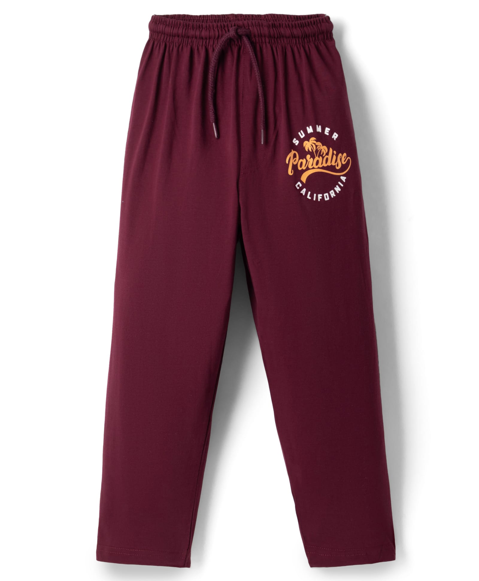 Taeko Single Jersey Knit Full Length Lounge Pant with Paradise Print - Brown-picture-23