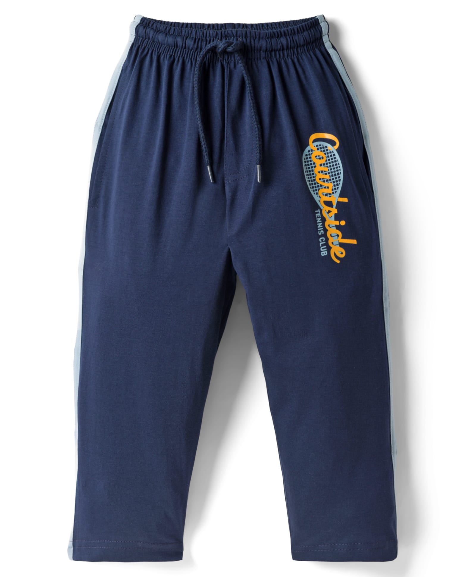 Taeko Single Jersey Knit Full Length Lounge Pant With Text Print - Navy Blue-picture-42