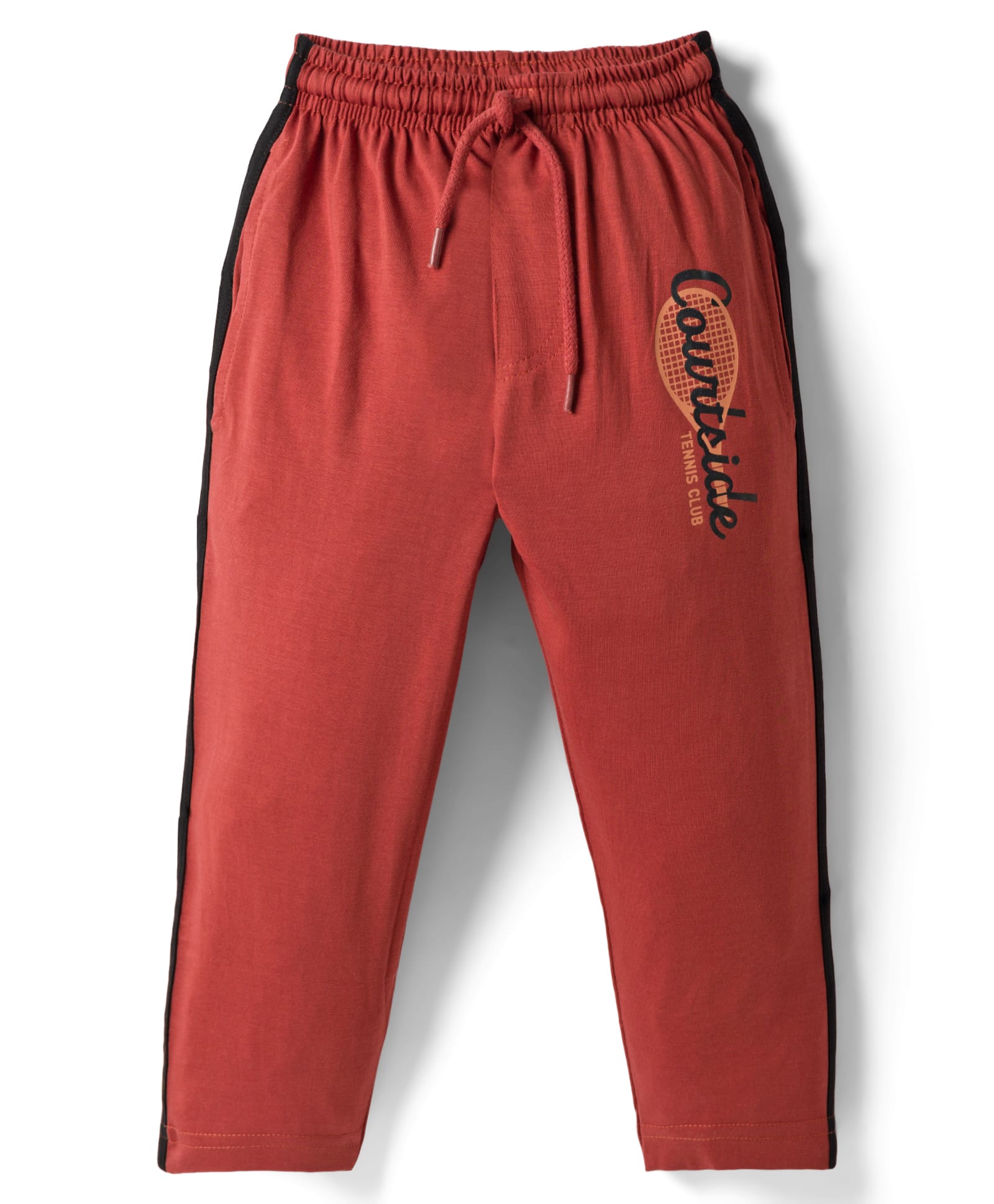 Taeko Single Jersey Knit Full Length Lounge Pant With Text Print - Red-picture-16