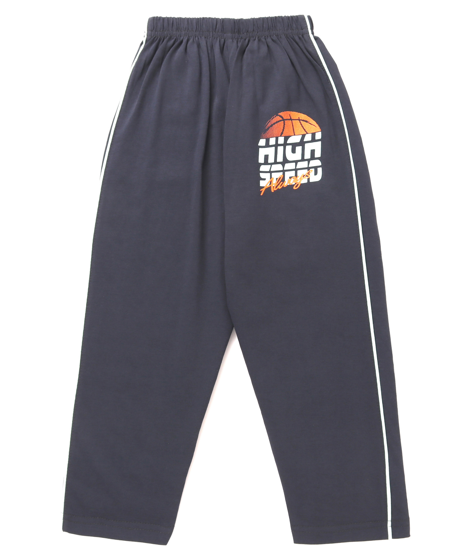 Taeko Single Jersey Knit Full Length Lounge Pant With Basketball Print - Light Grey-picture-24