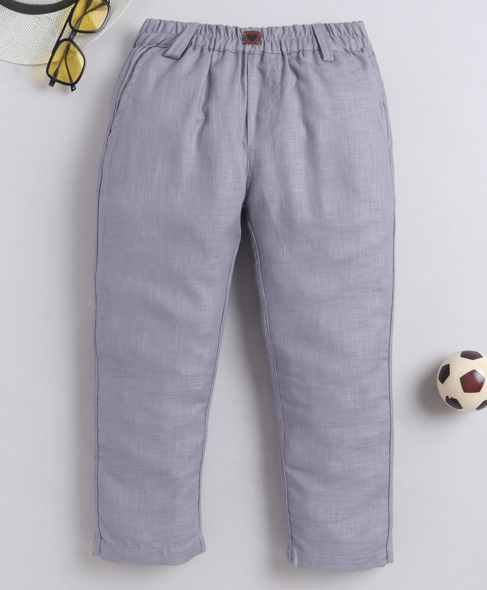 BAATCHEET Cotton Woven Solid Pants - Grey-picture-10