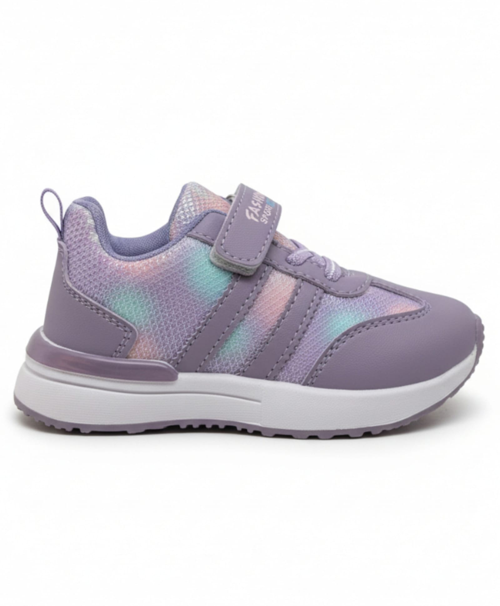 Lil Lollipop Tie Dye Detailed Velcro Closure Shoes - Purple-picture-35