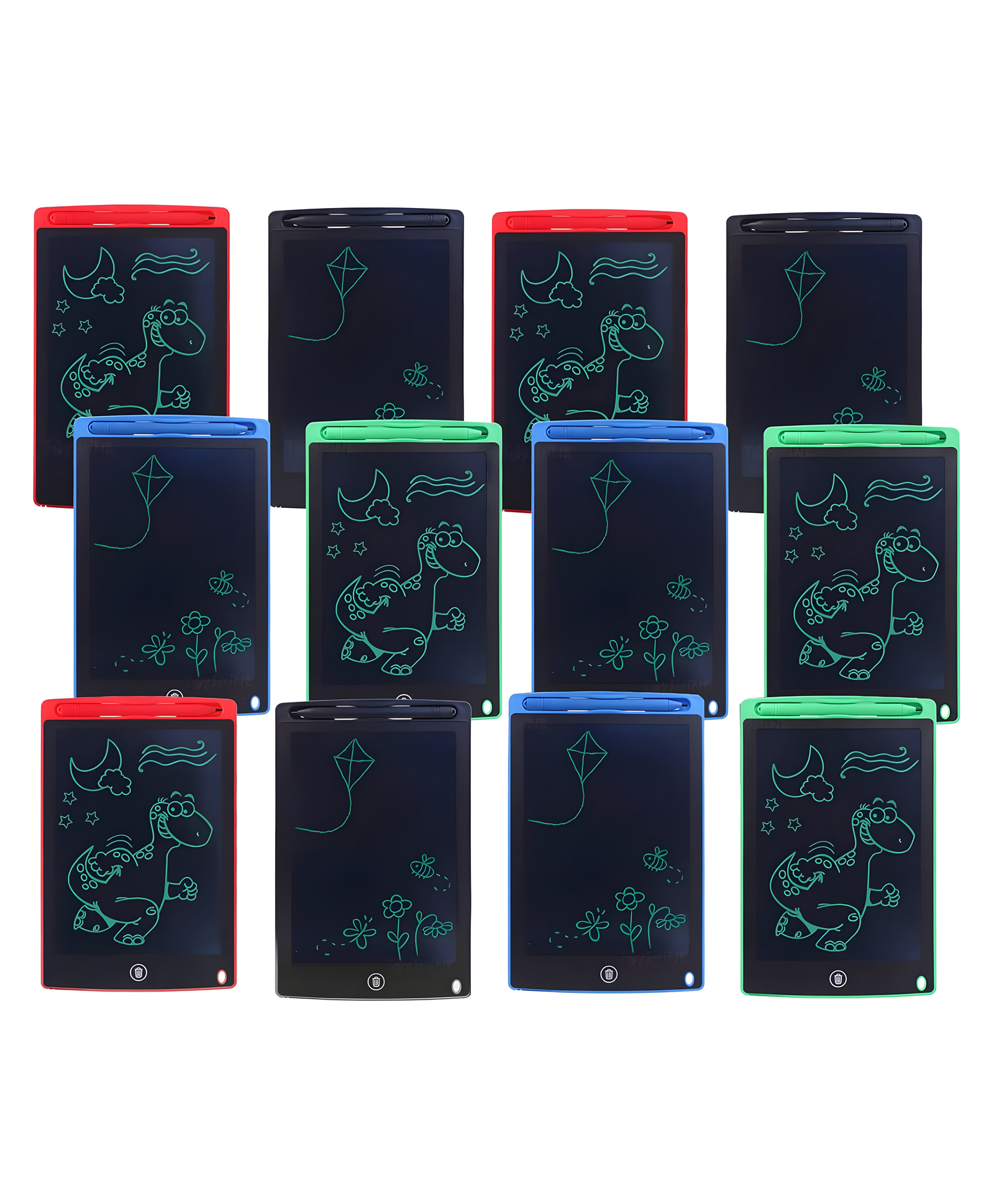 Toyshine Pack of 12 LCD Writing Tablet Doodle Board for Kids Electronic Toys 8.5 Inch Colorful LCD Writing Board Electronic Tablet LCD Erasable Drawing Pad, Birthday Return Gift Giveaway Party Favor-image-28