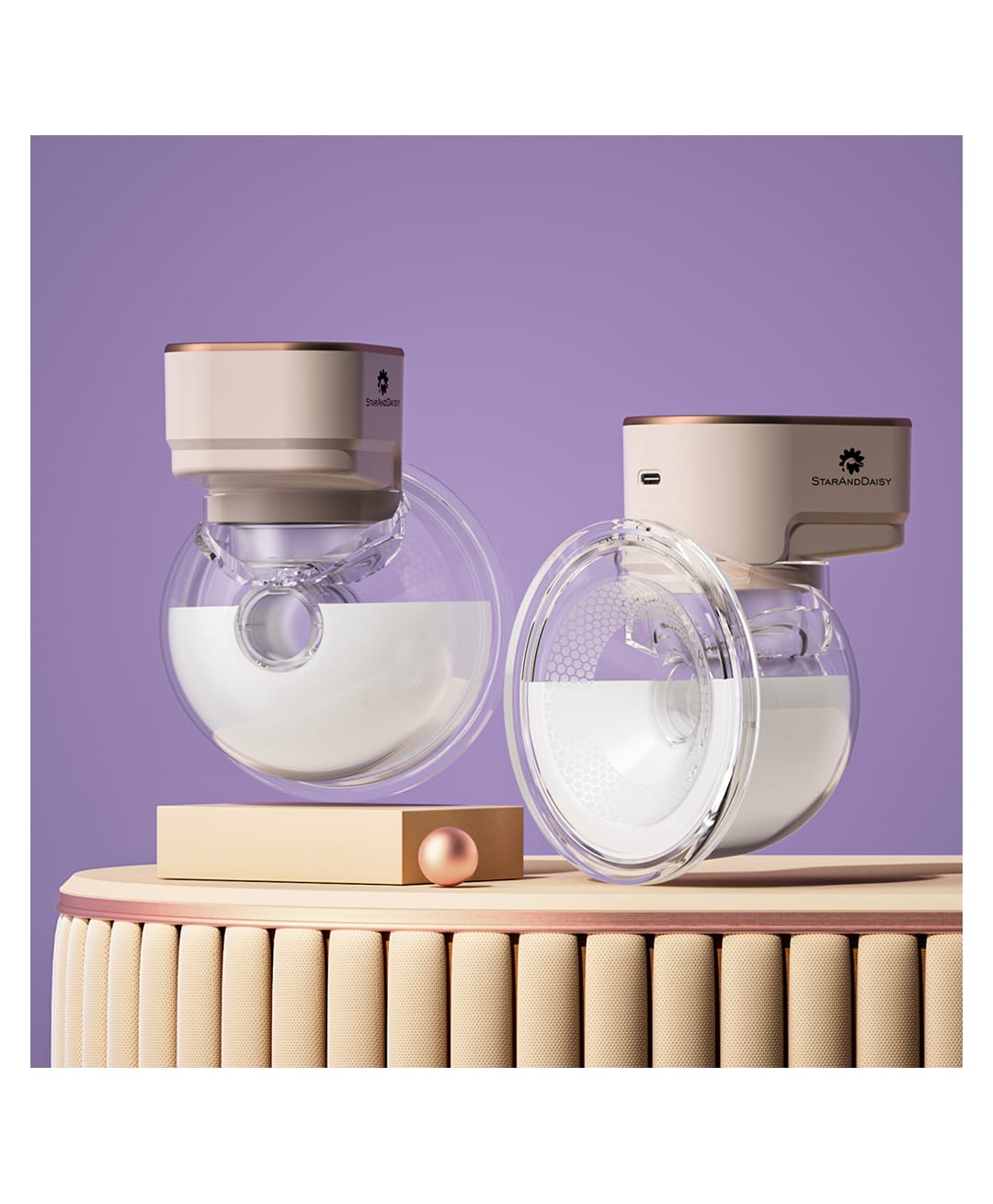 StarAndDaisy Breast Feeding Pump/Baby Breast Pump Electric with 1500 MAH Rechargeable Battery/Portable Milk Pump with ED Display 9 speeds & 4 modes, Touch Screen-picture-15