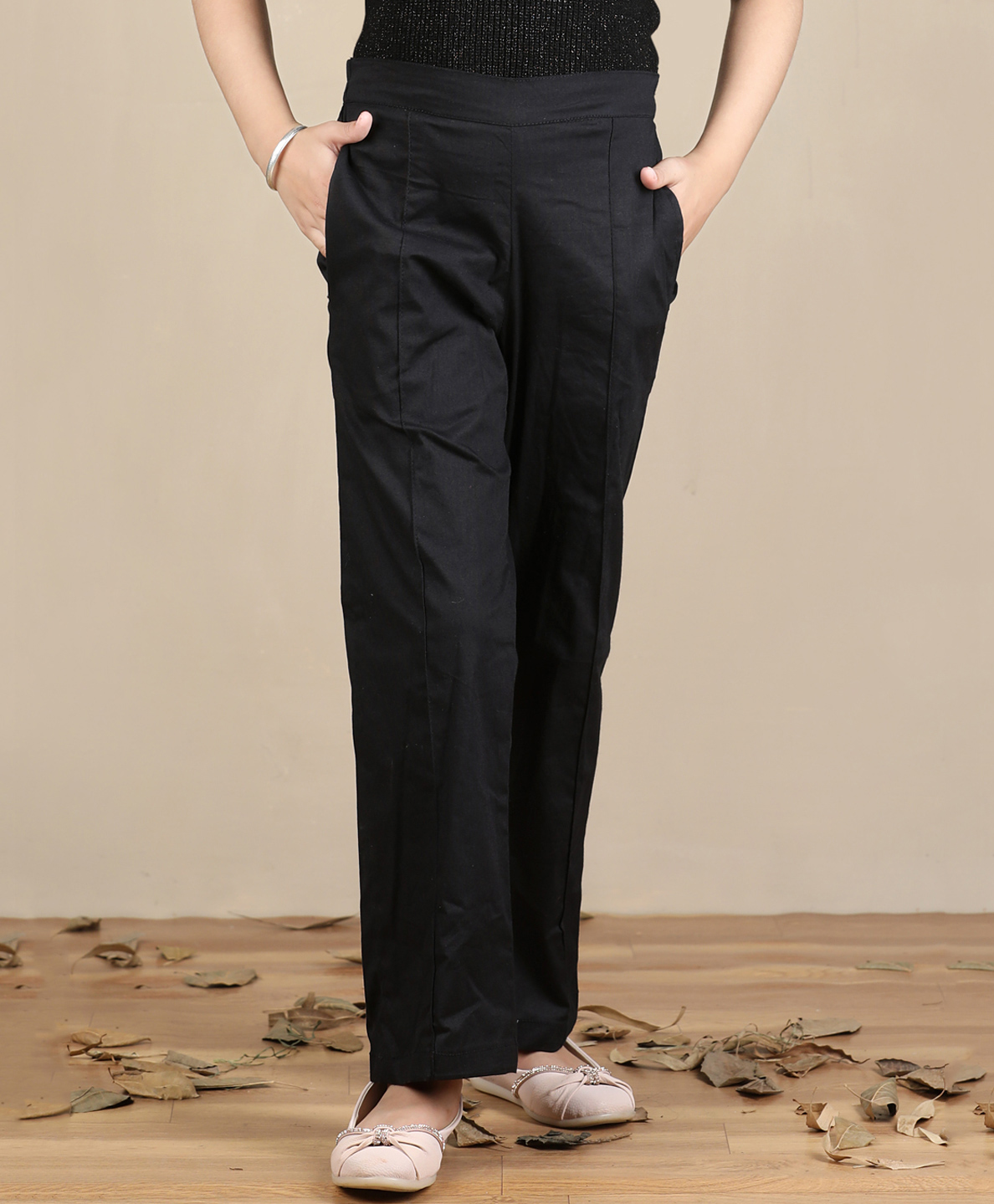 Cutiekins Woven Solid Pants - Black-picture-35