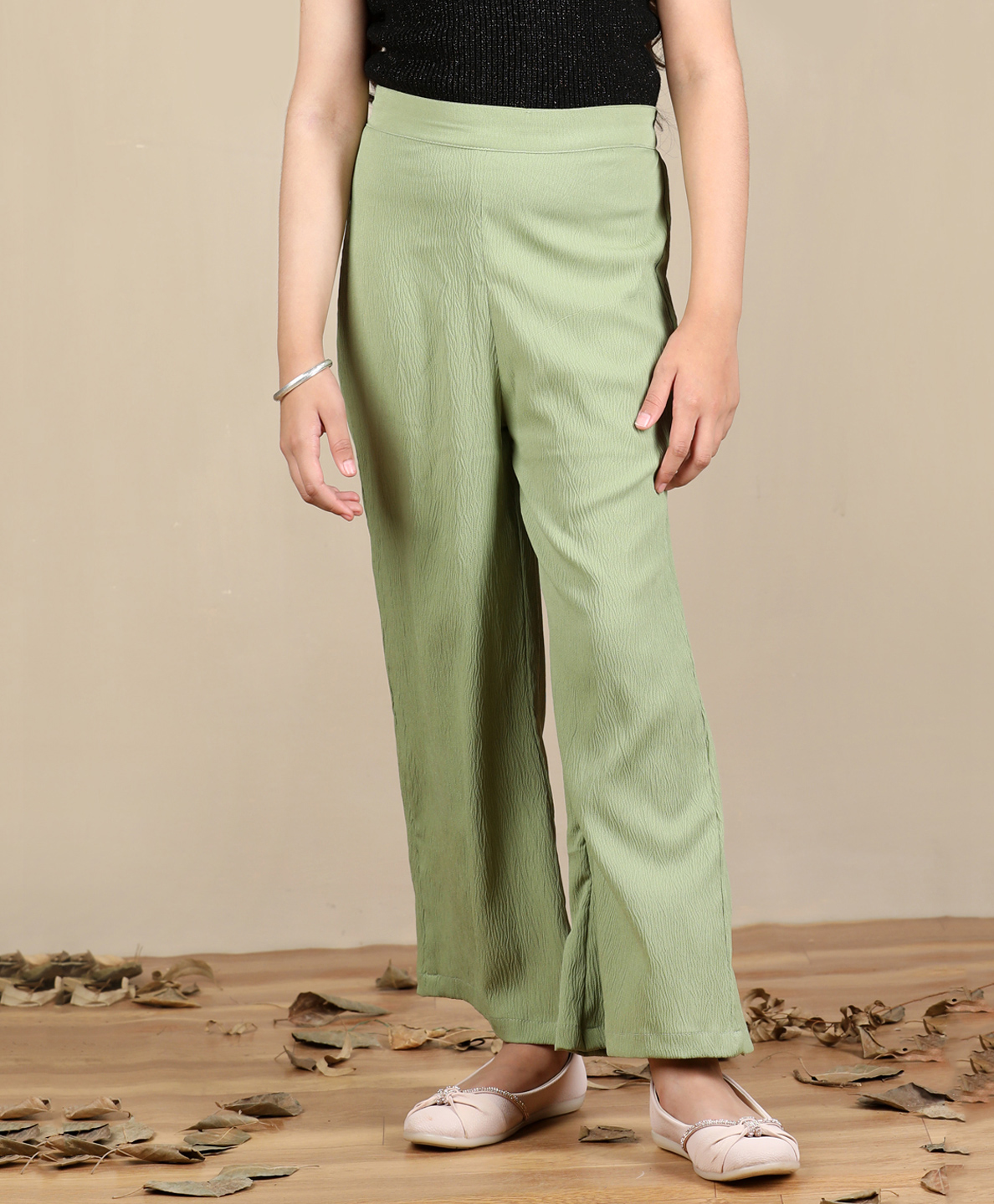 Cutiekins Cotton Woven Solid Pant - Pista Green-picture-23