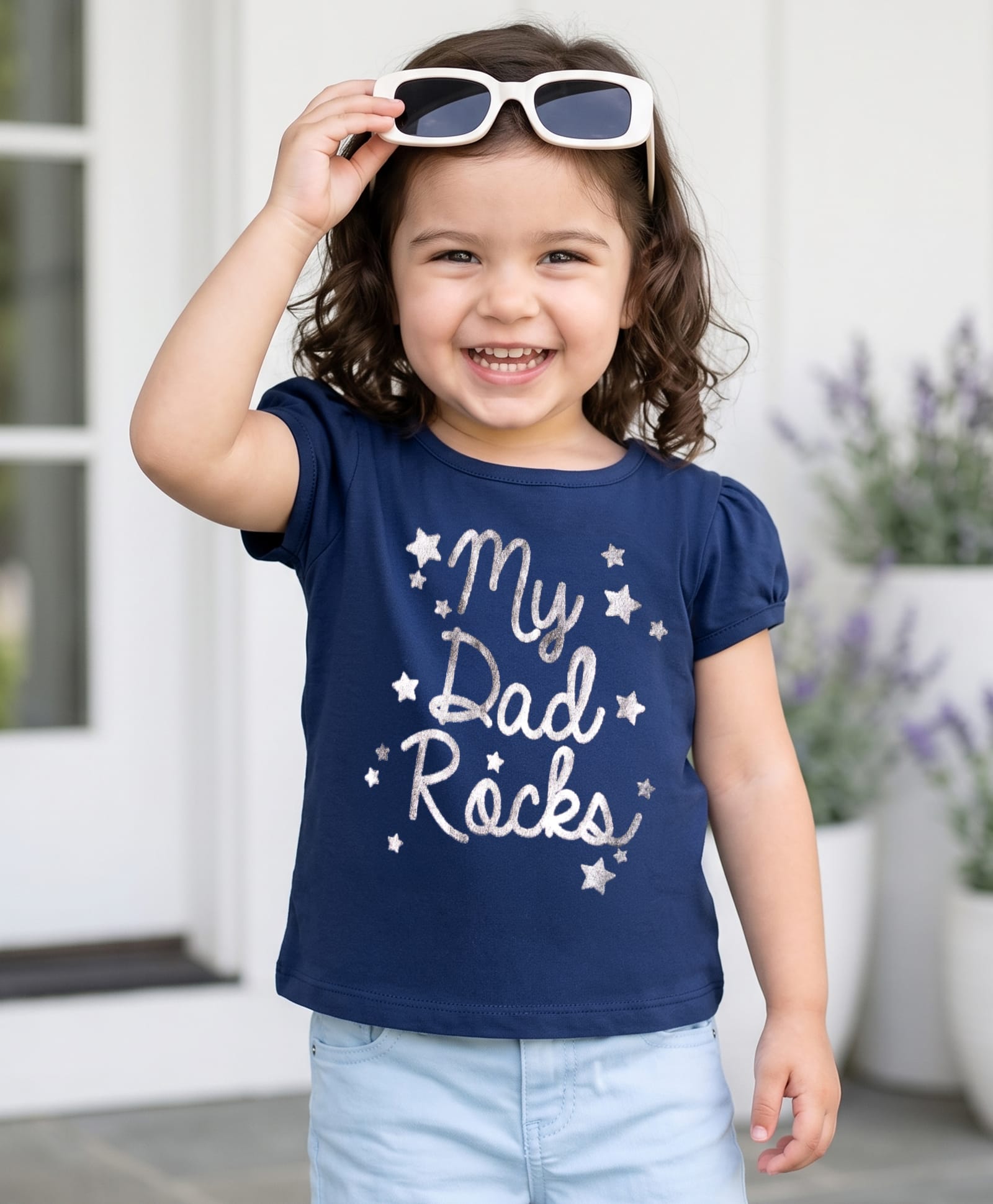Babyhug Cotton Knit Half Sleeves T-Shirt with Text Print - Navy Blue-picture-15