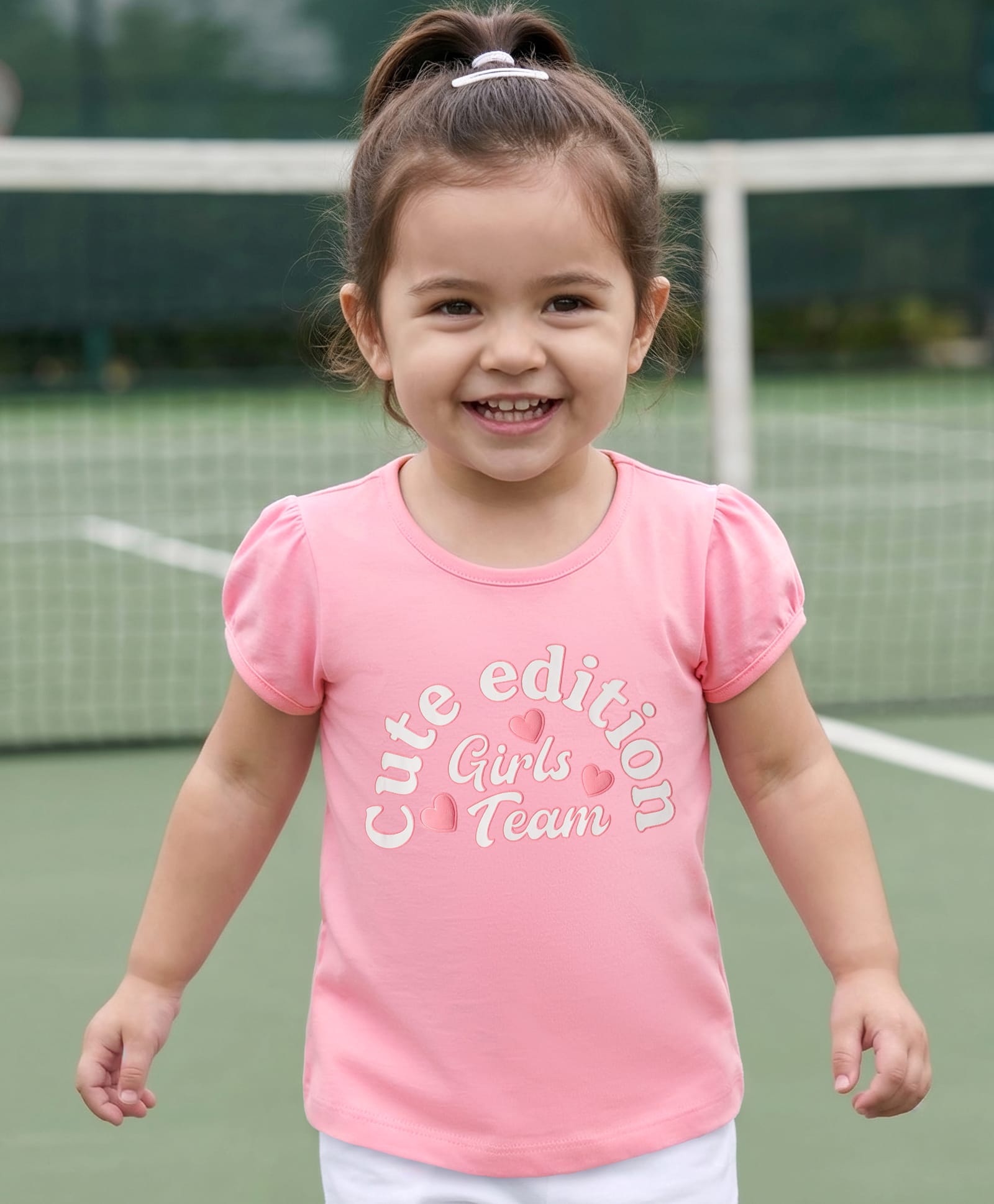 Babyhug Cotton Knit Half Sleeves T-Shirt with Text Print - Pink-picture-23
