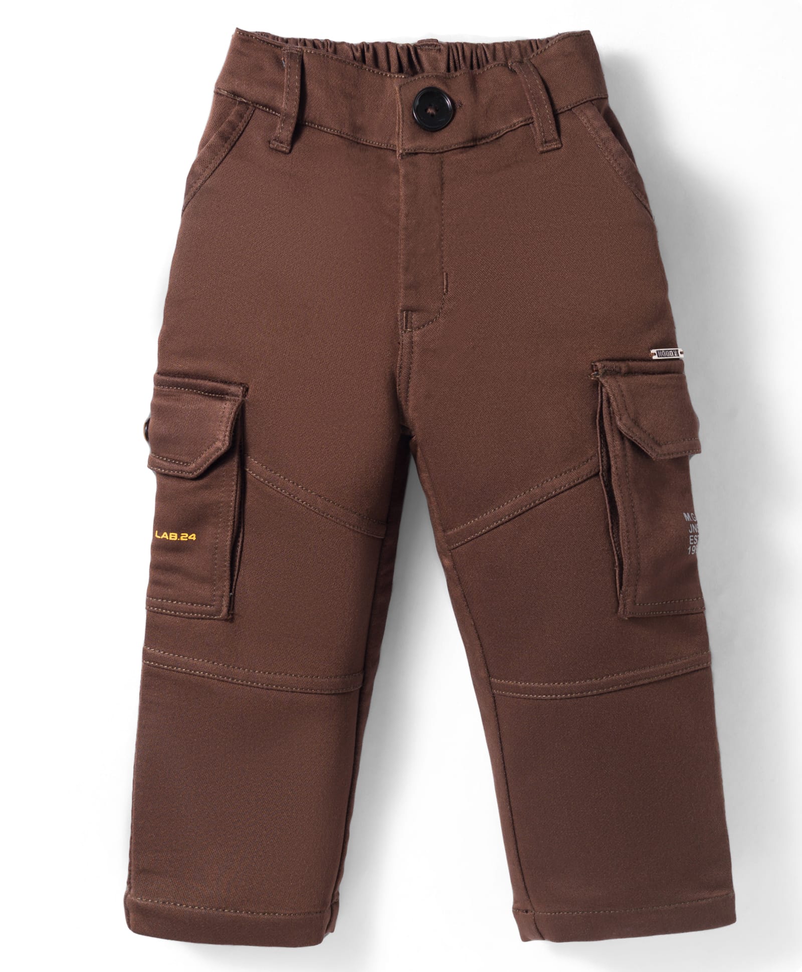 Noddy Typography Printed Pants - Coffee-picture-18