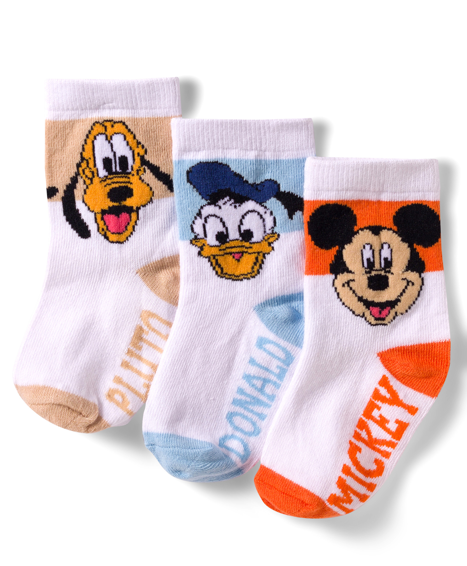 Cute Walk by Babyhug Disney Non Terry Knit Anti-Bacterial Anklet Length Socks with Mickey Mouse Graphic Pack of 3 - White-image-20