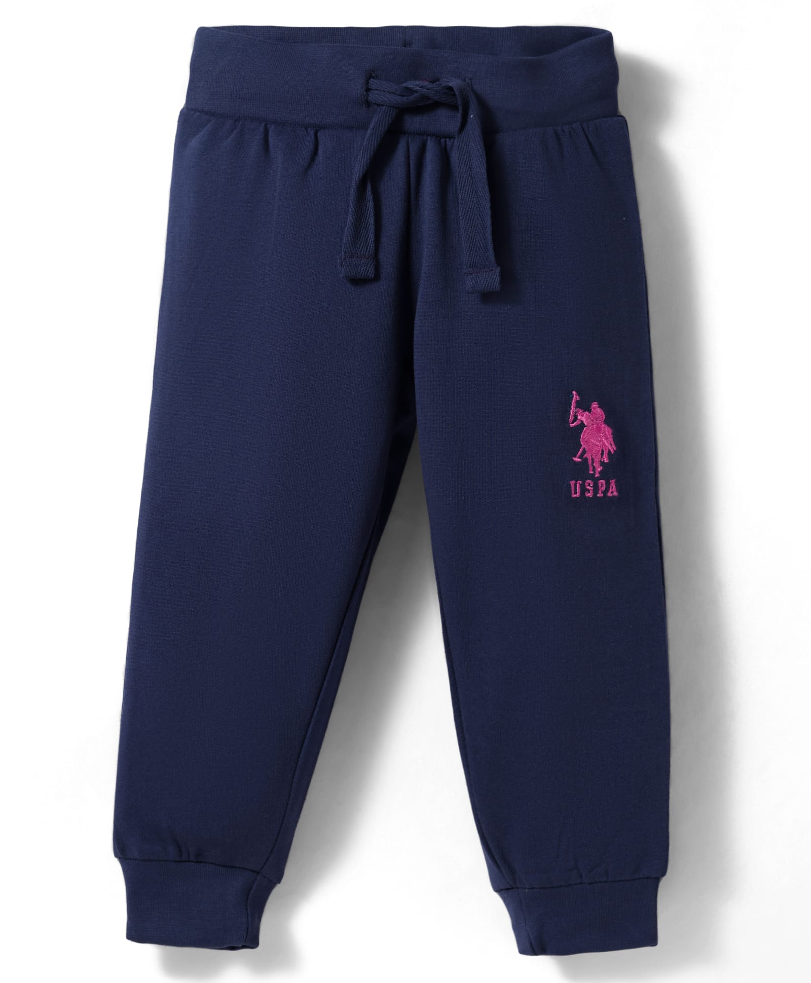 US Polo Assn Cotton Knit Full Length Lounge Pant Brand Logo Embroidery - Navy Blue-image-46