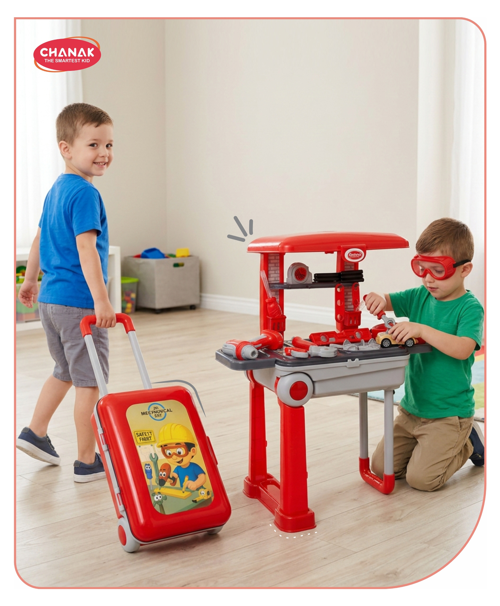 Aditi Toys Jr. Mechanical Set with Pull & Push Trolley for Kids,Mechanical Set with LED Light Instruments, Pretend Play Tool Set for Kids Above 3 Years, 24 Piece Tool Kit, BIS Approved (Grey)-picture-21