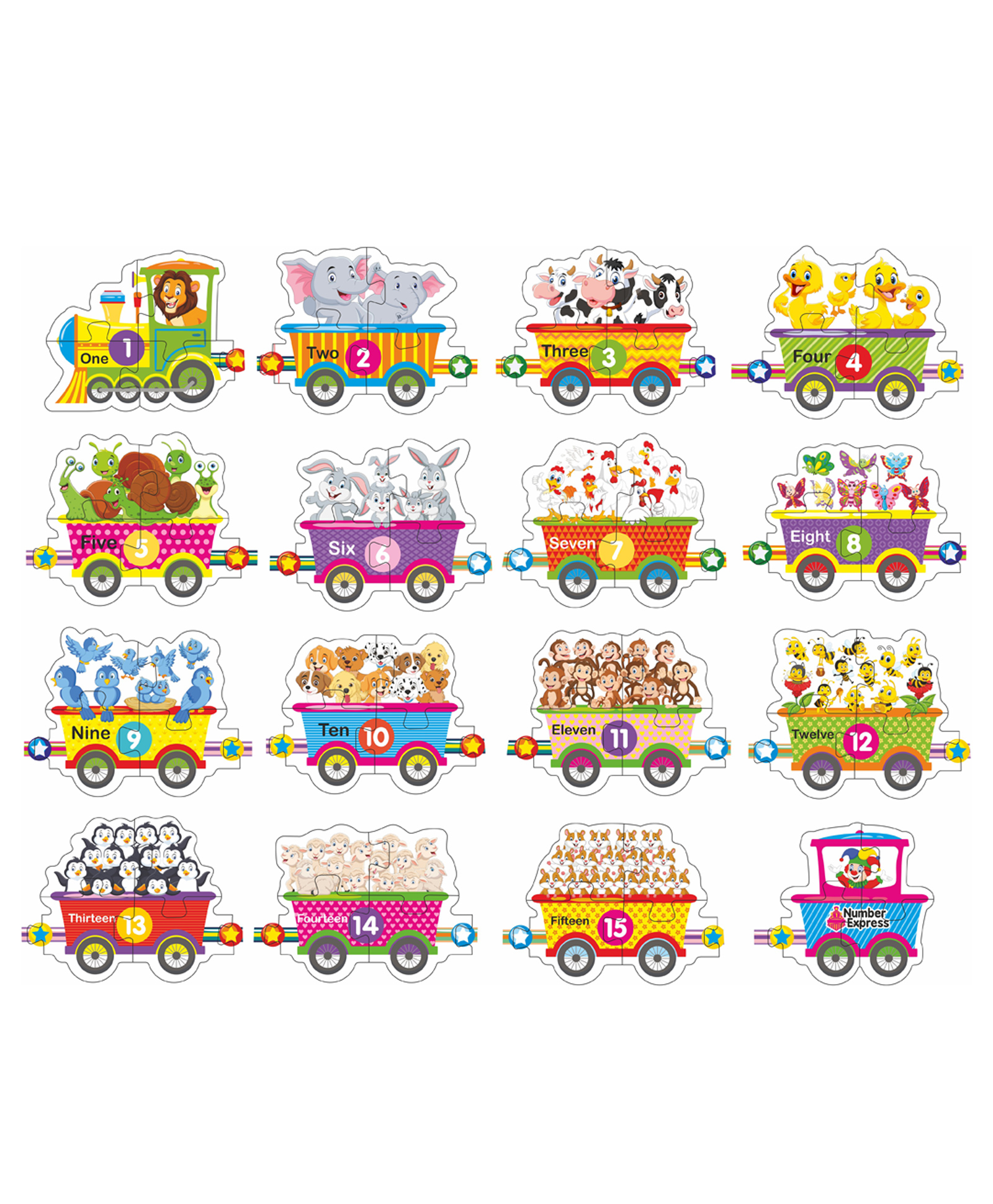 Ratnas Number Express Giant Floor Puzzle Learning Toy for Toddlers - 64 Pieces.-picture-41