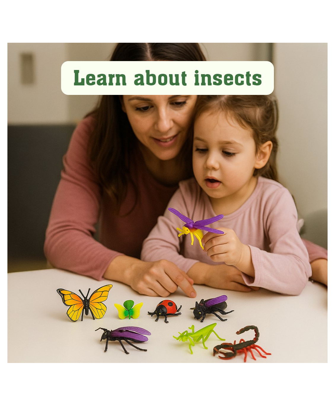 Ratnas Insect World Mini Bug Figures Set Colorful & Educational Toy for Kids-picture-38