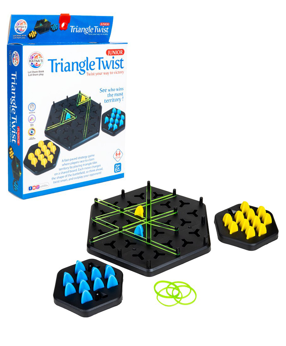 Ratnas Chain Triangle Chess Twist Jr Board Game - Multicolor-picture-19