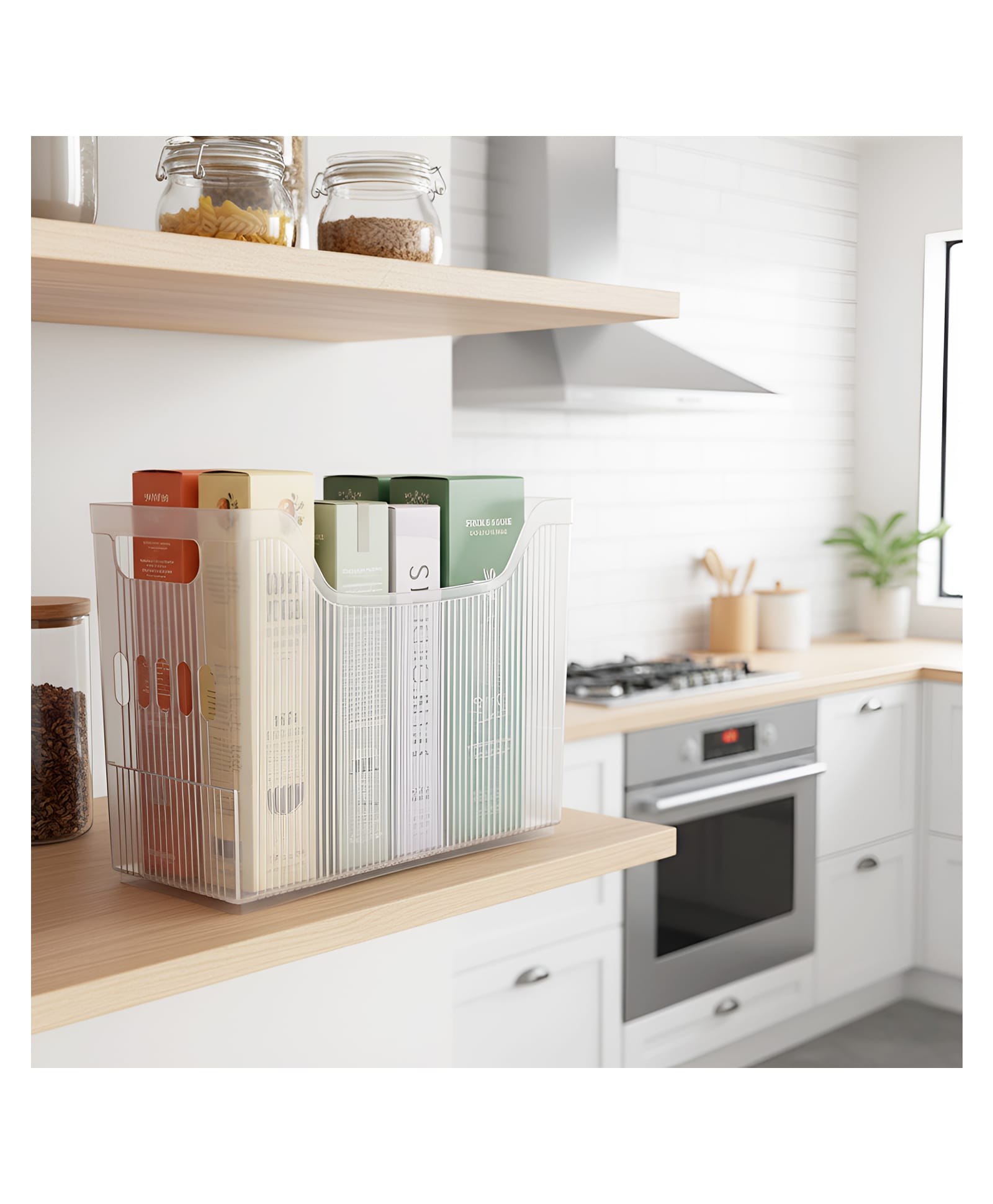 STOR Storage Box with Wheels, Regular| Transparent | Polypropylene Storage Container | Home Organizer-image-3