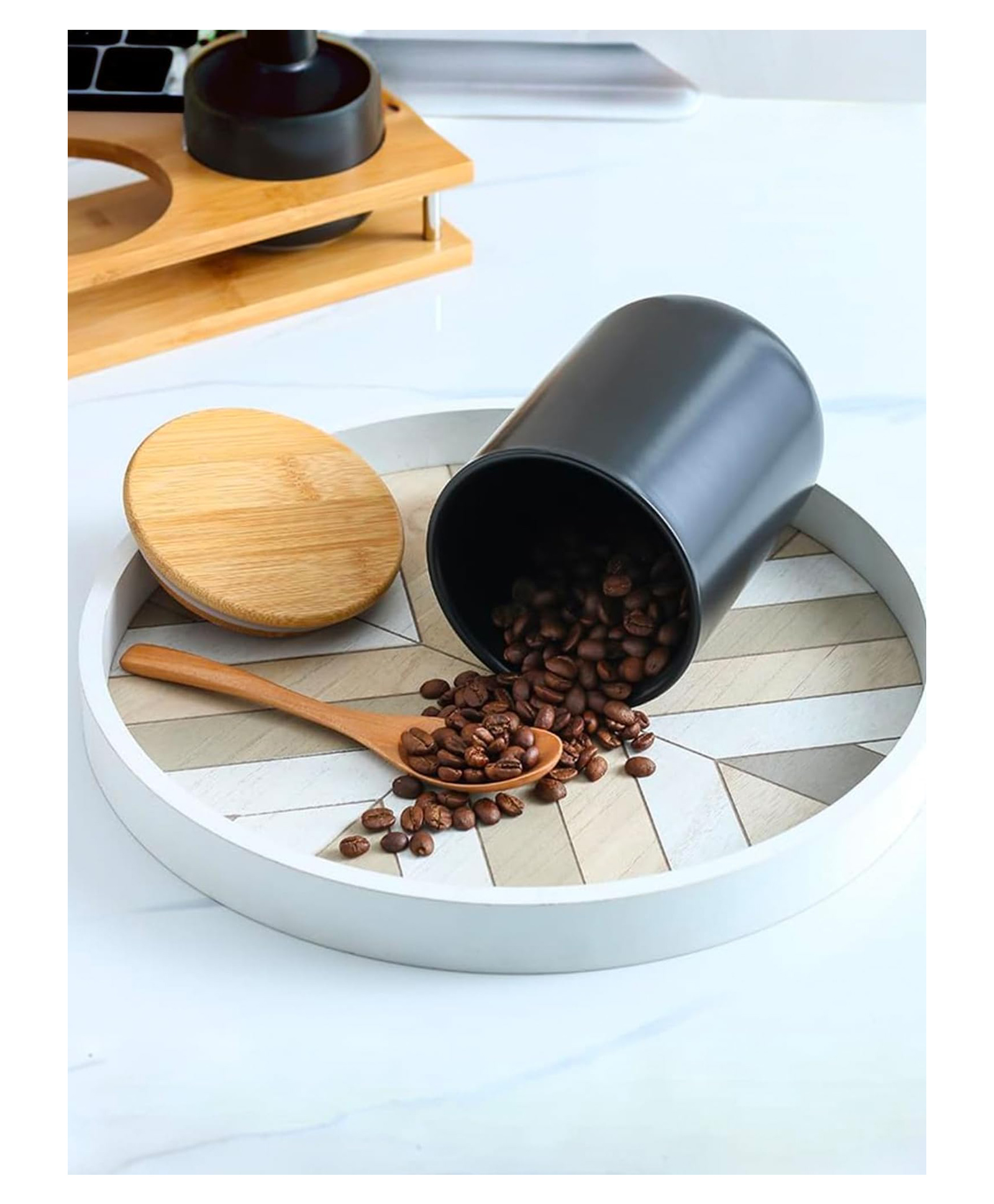 umai 2 Ceramic Jar | 800ml | Black | YX06-M-BK-picture-21