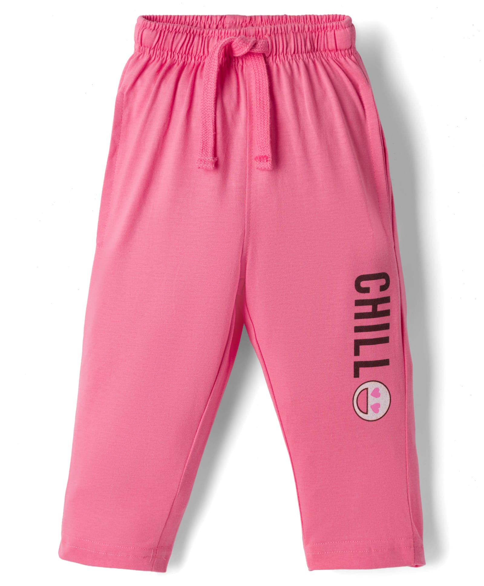 Doreme Knitted Full Length Lounge Pant with Chill Print - Pink-picture-24