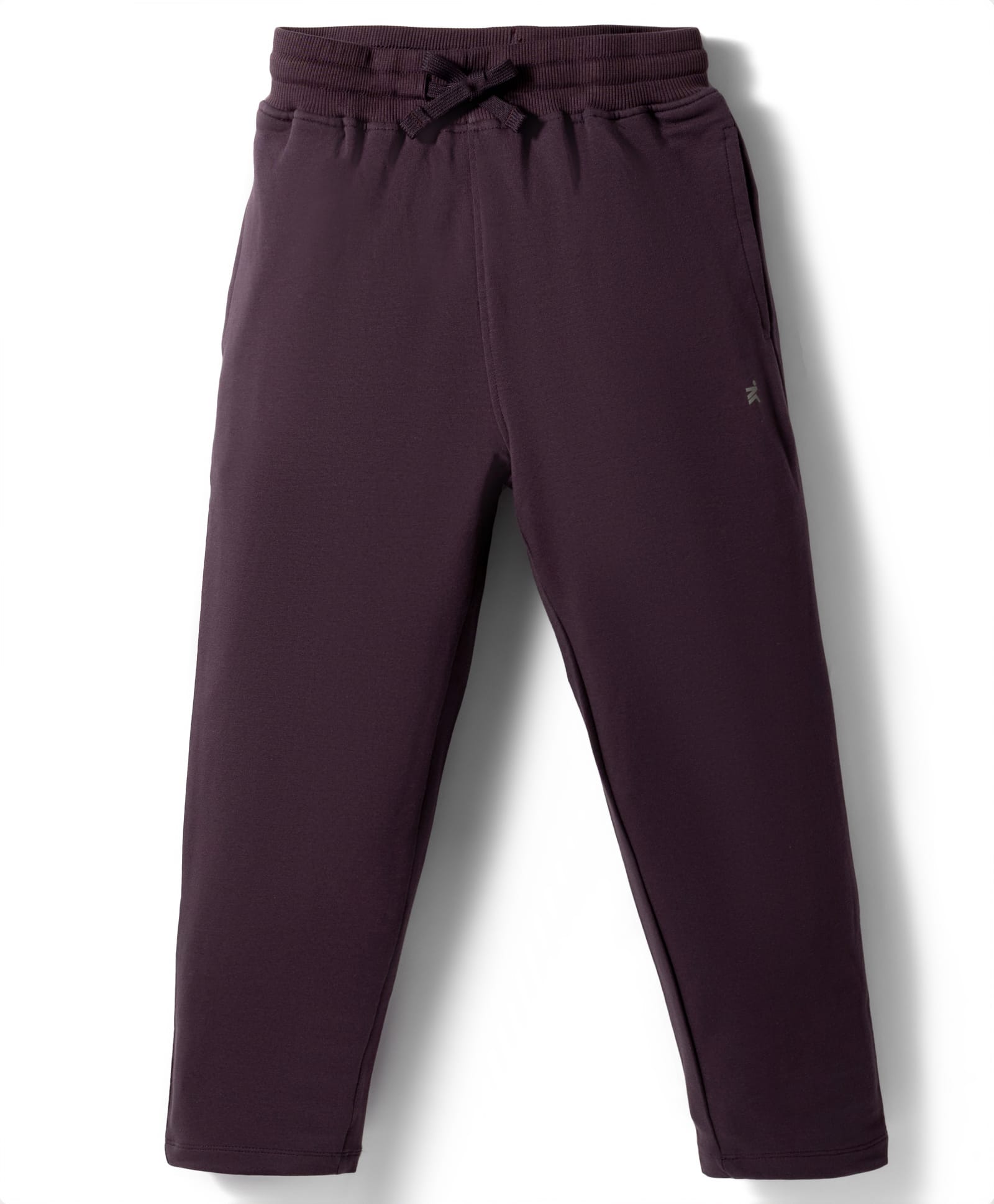 Doreme Knitted Full Length Solid Color Lounge Pant - Wine-picture-24