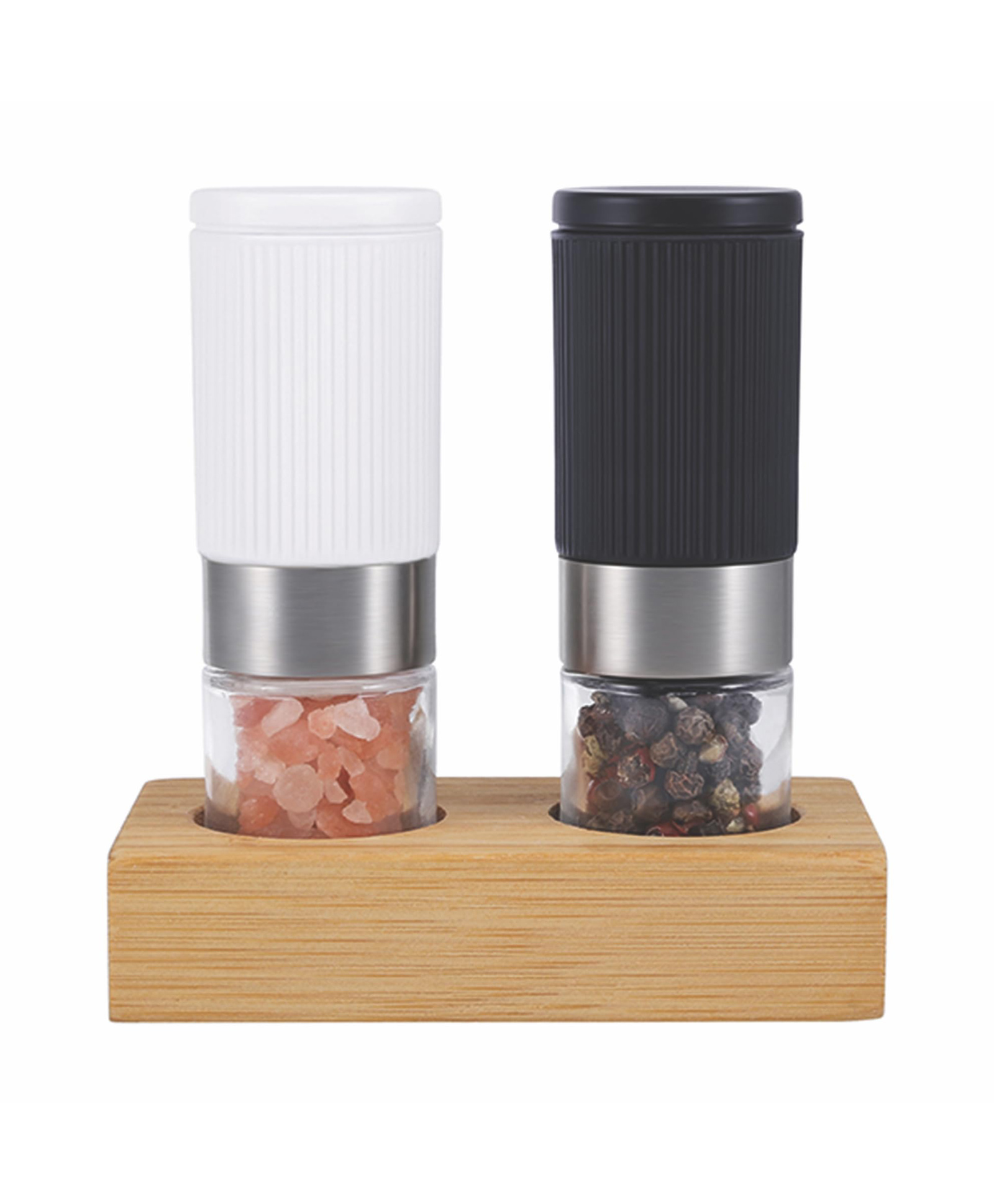 Salt and Pepper Grinder SET | 1080372 | Black+White-image-45