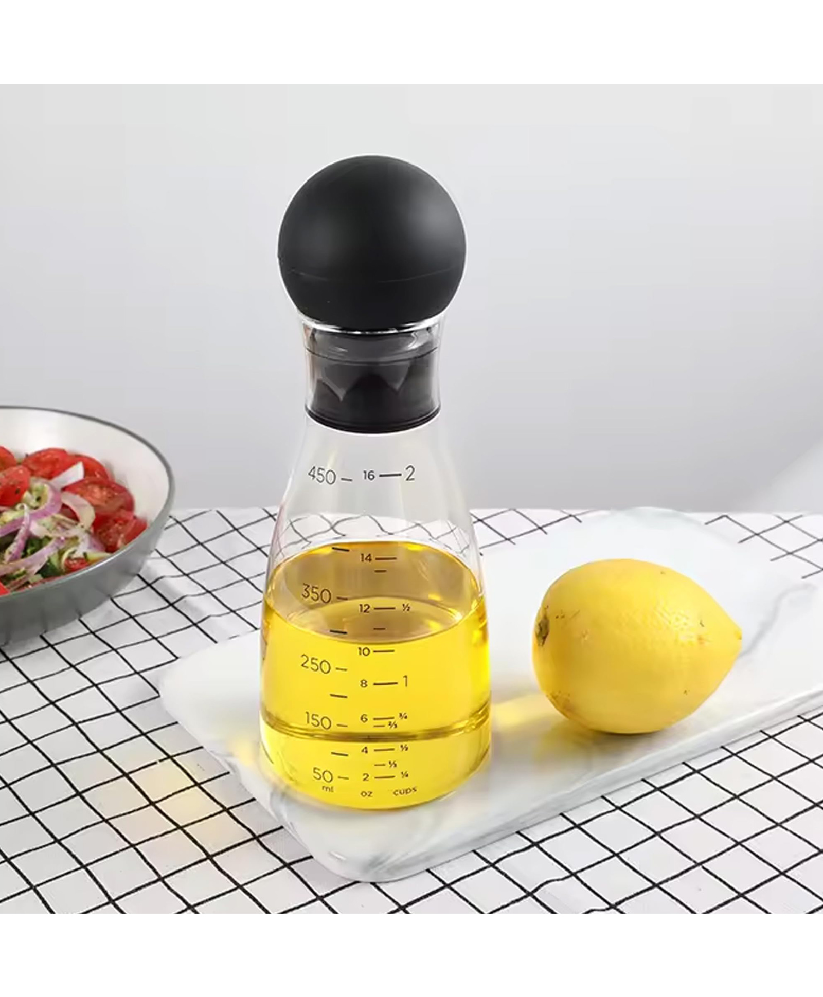 The Better Home Glass Oil Dispenser 450ml | Stylish & Easy-Pour Design | Leak-Proof, BPA-Free | Ideal for Cooking Oils, Vinegar & Daily Use,Transparent-image-19