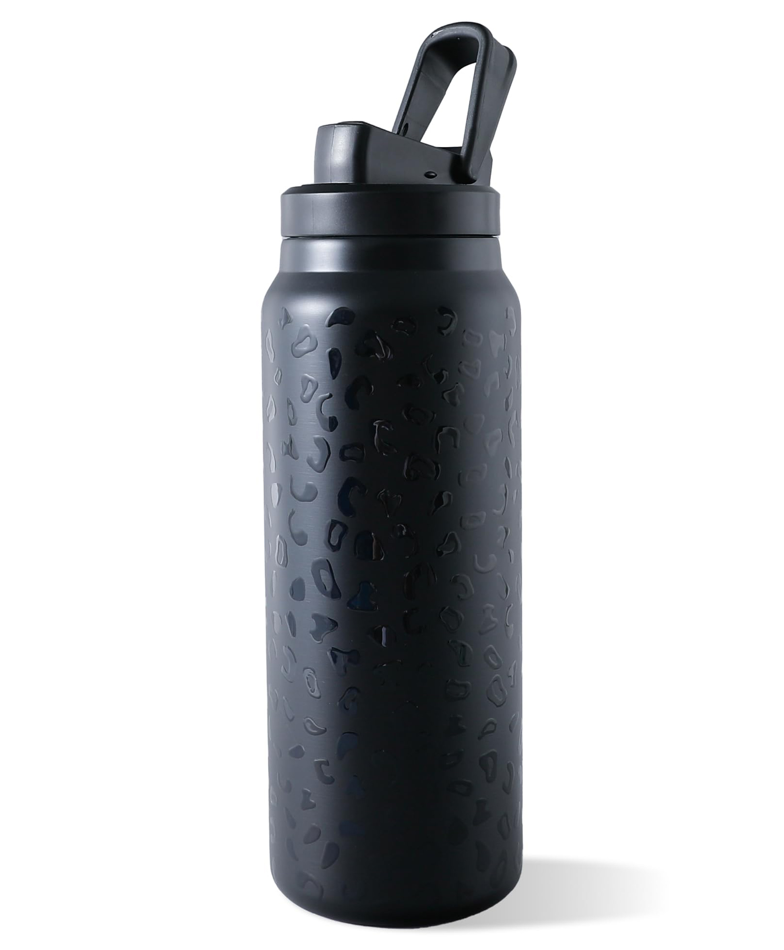 The Better Home Pulse 900ml | Stainless Steel Vacuum Insulated Printed Water Bottle | Insulation Upto 6-12 Hours | BPA Free | Gym | Office | Home | Travel | (Leopard Print Black)-picture-41