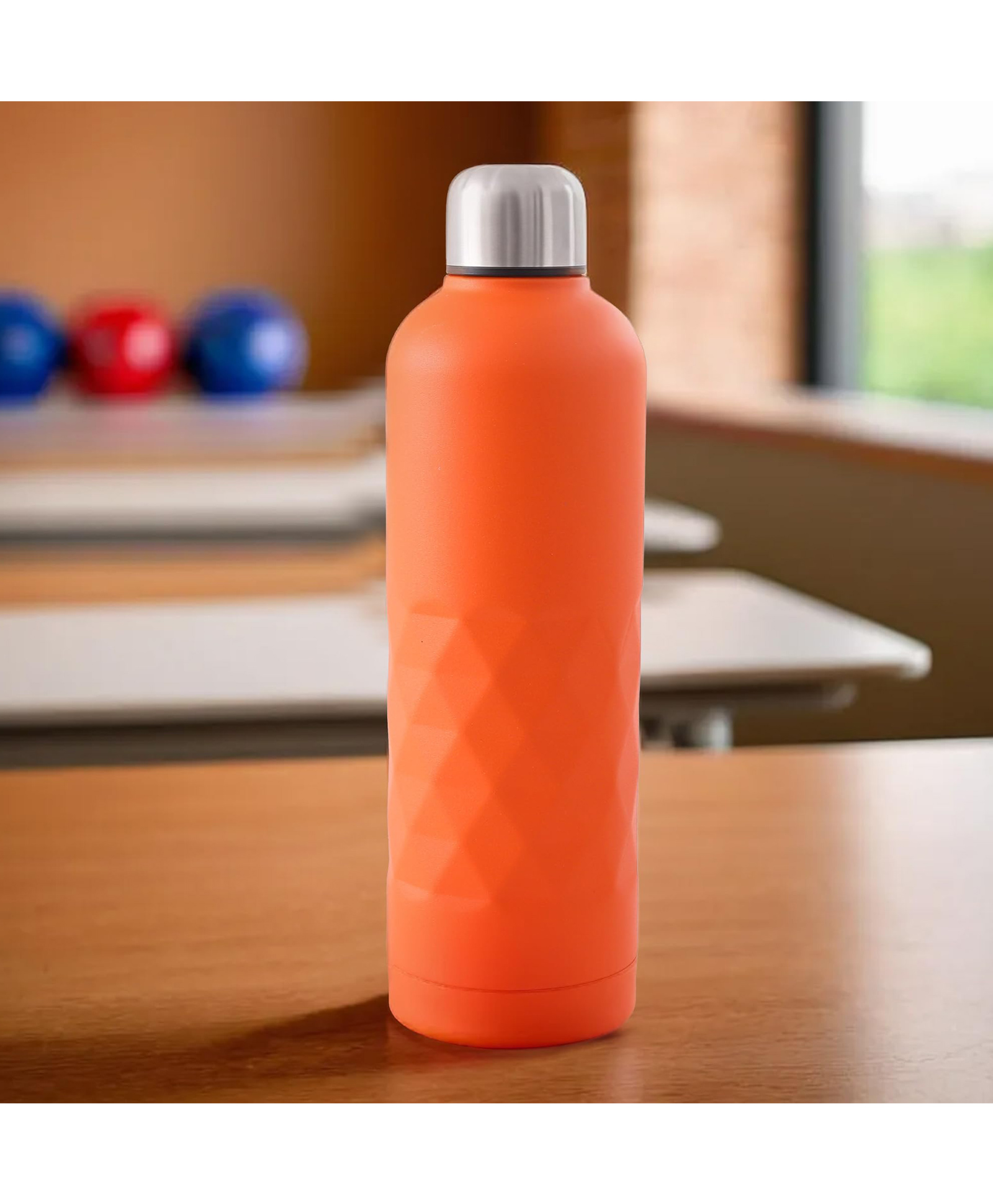The Better Home Insulated Thermosteel Bottle 750ml | Small Flask Water Bottle for Kids School | Hot and Cold Water Bottle | Gym Bottles for Men/Women | Leakproof Screw Cap | (Orange)-image-5