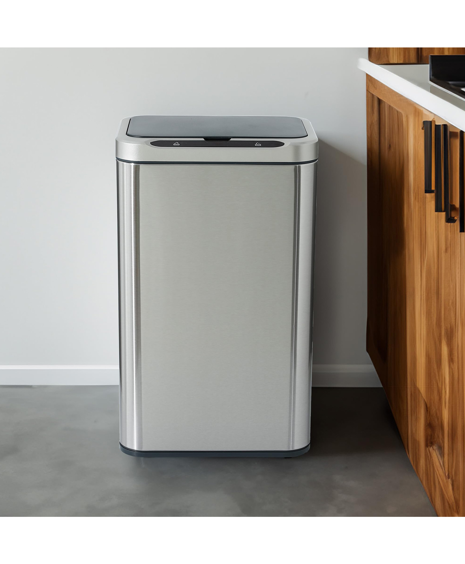 The Better Home Dustbin | Stainless Steel Bin with Lid | 1-Year Warranty | Automatic Smart Sensor Dustbin for Kitchen, Bedroom, Bathroom, Office | Elevated Design with Stand | 25L | Silver | 1 Pack-image-31