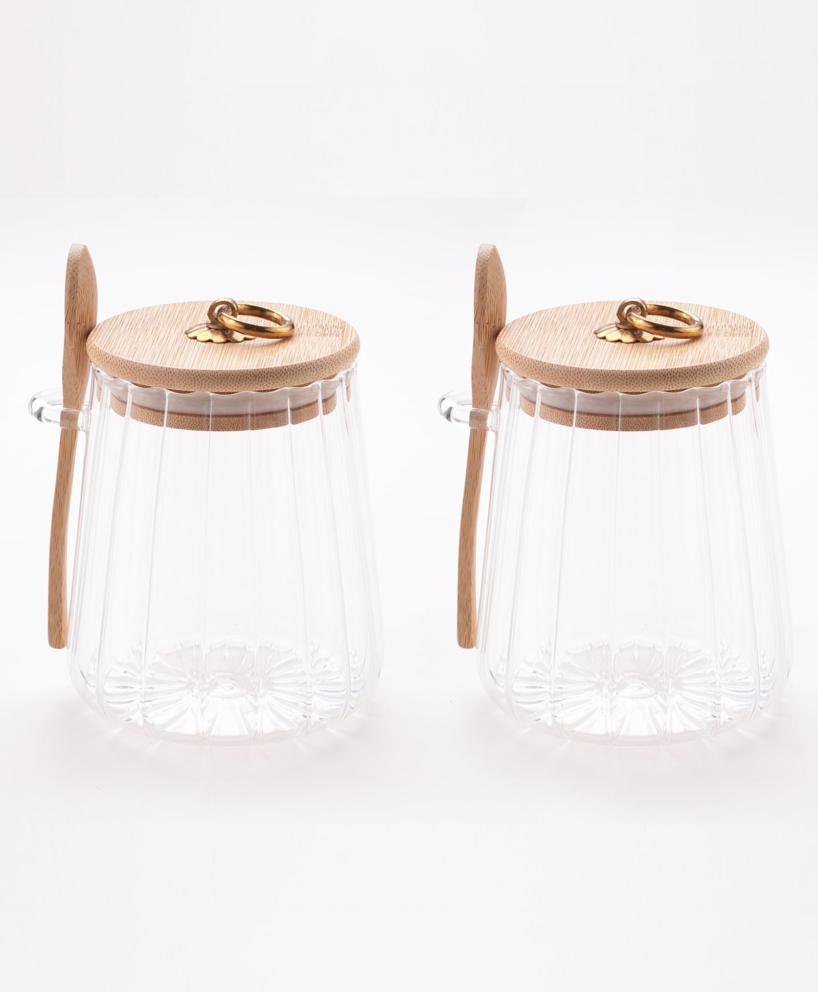 UMAI Borosilicate Glass Jar with Bamboo Lid | Kitchen Organizer Items and Storage | Multi-utility, Leakproof, Airtight Storage Jar for Cookies, Snacks, Tea, Coffee, Sugar | Set of 2 (635ml)-image-28